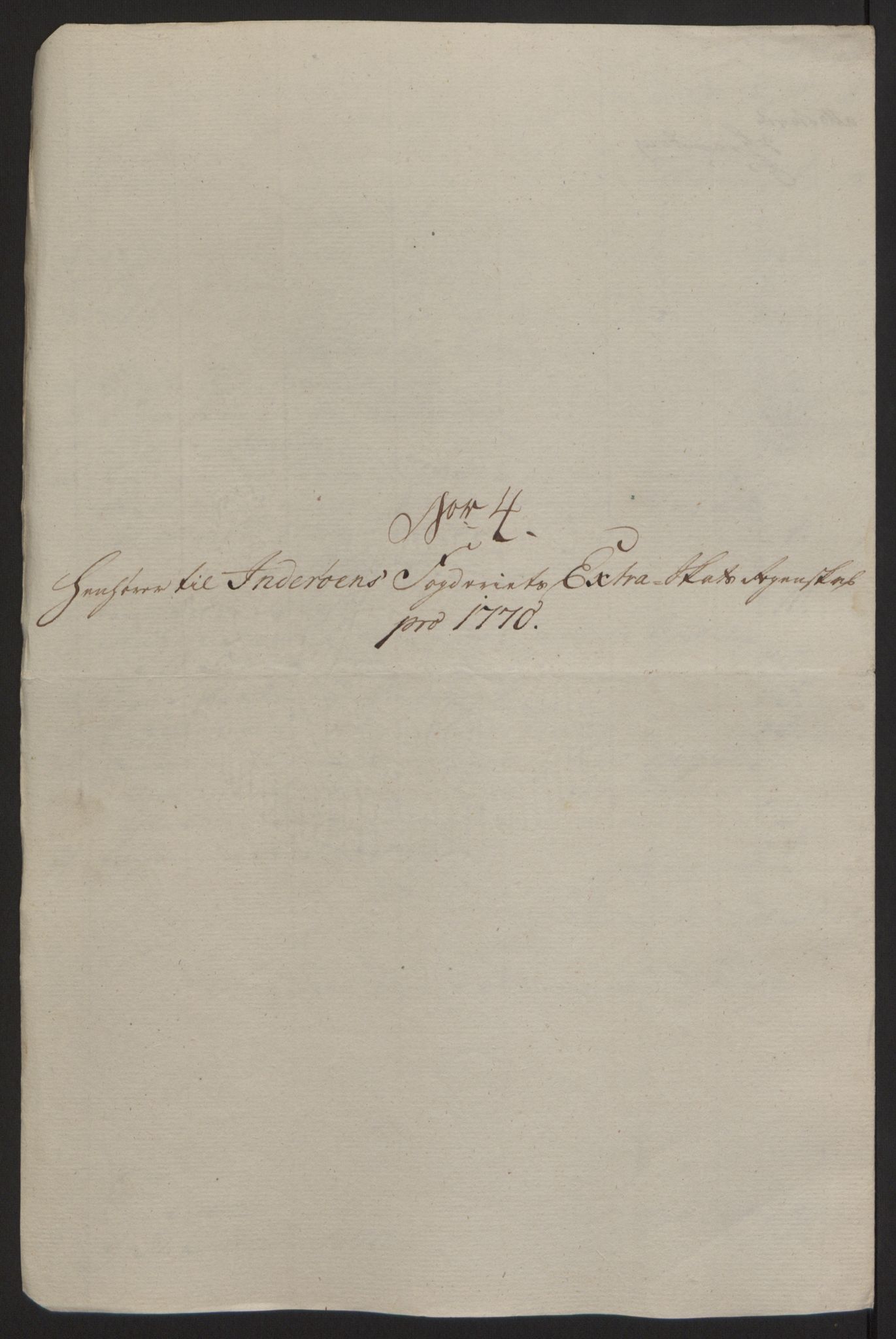 Rentekammeret inntil 1814, Reviderte regnskaper, Fogderegnskap, RA/EA-4092/R63/L4420: Ekstraskatten Inderøy, 1762-1772, p. 394