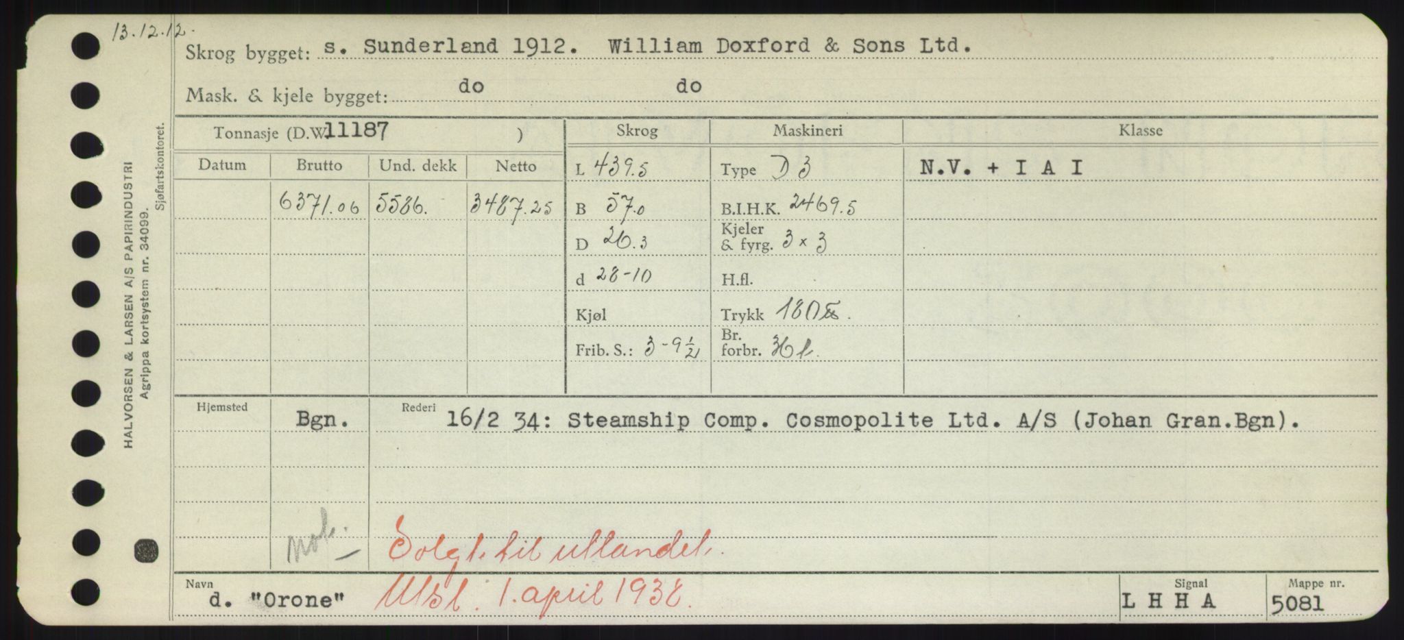 Sjøfartsdirektoratet med forløpere, Skipsmålingen, RA/S-1627/H/Hd/L0028: Fartøy, O, p. 367