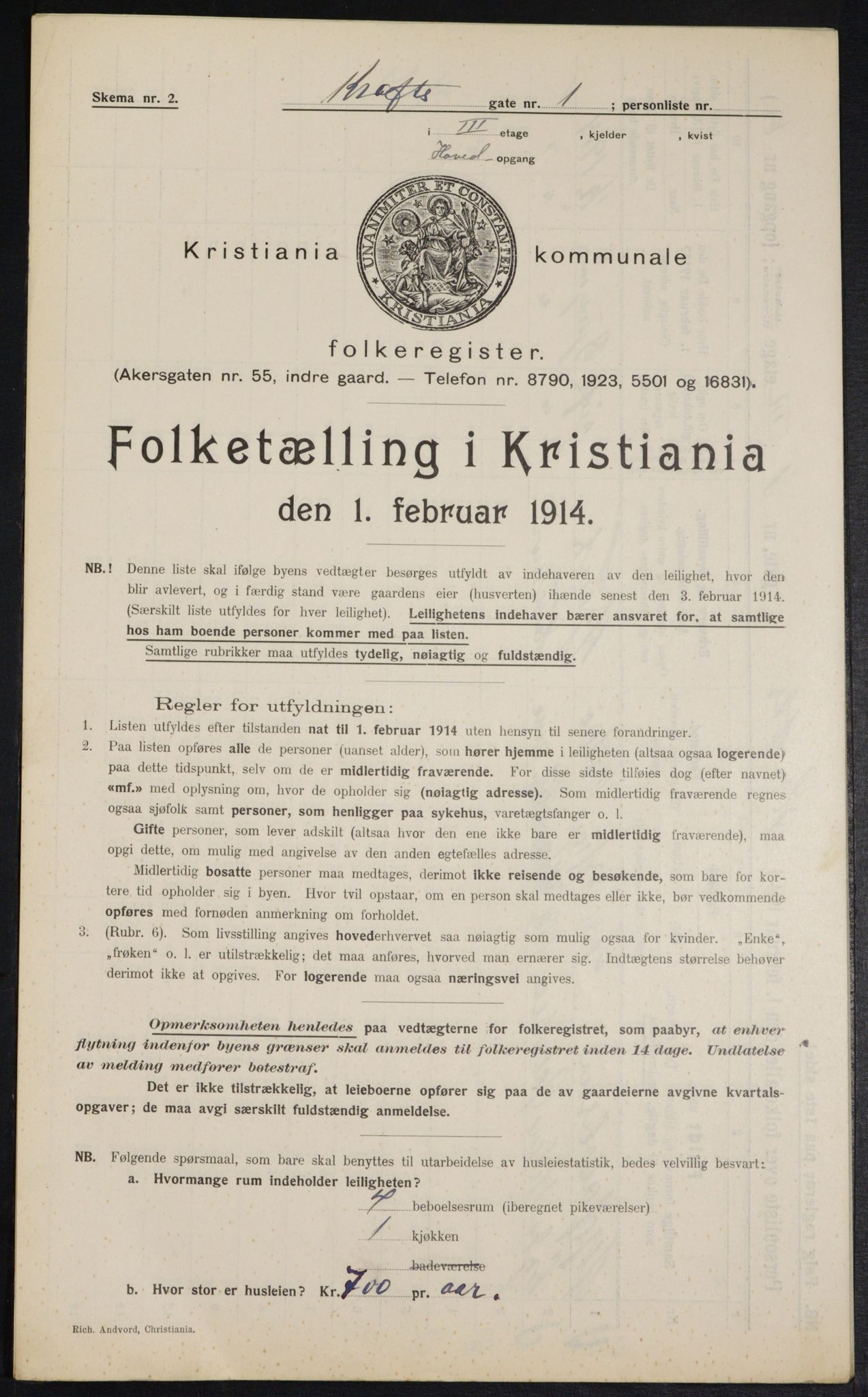 OBA, Municipal Census 1914 for Kristiania, 1914, p. 53831