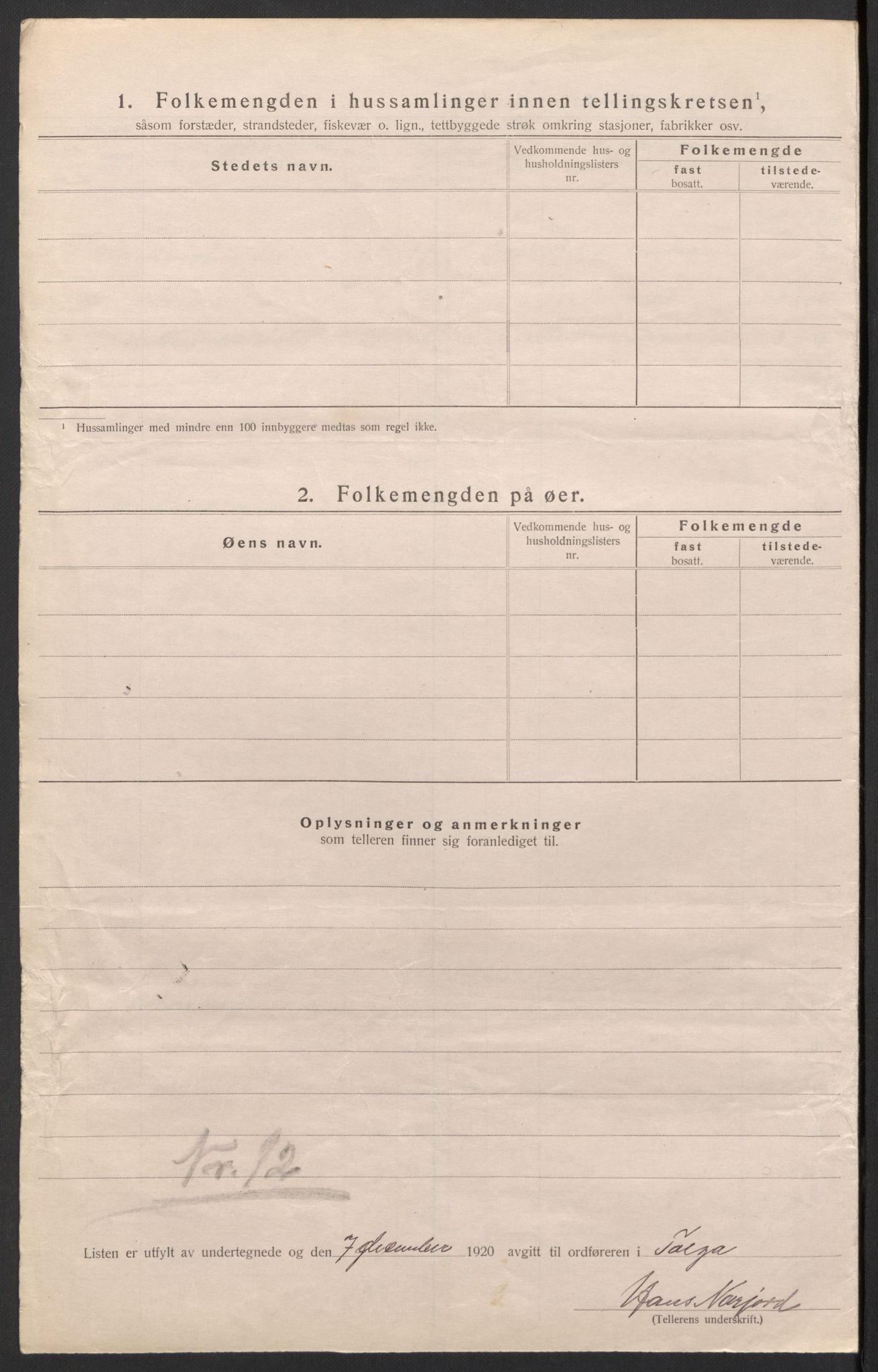 SAH, 1920 census for Tolga, 1920, p. 41