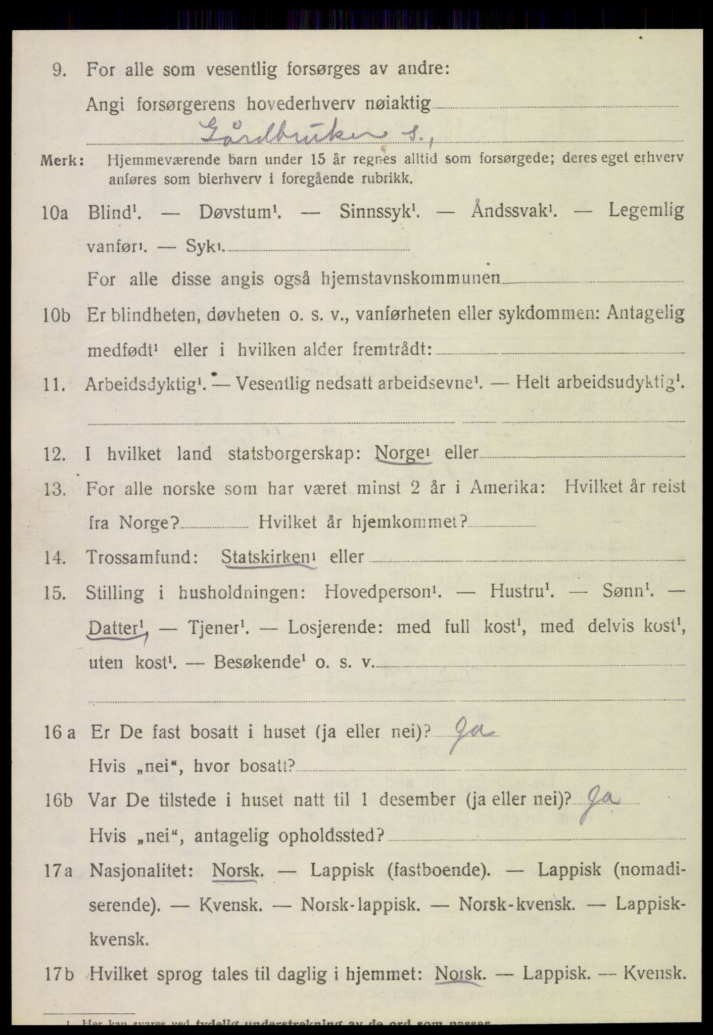 SAT, 1920 census for Alstahaug, 1920, p. 606