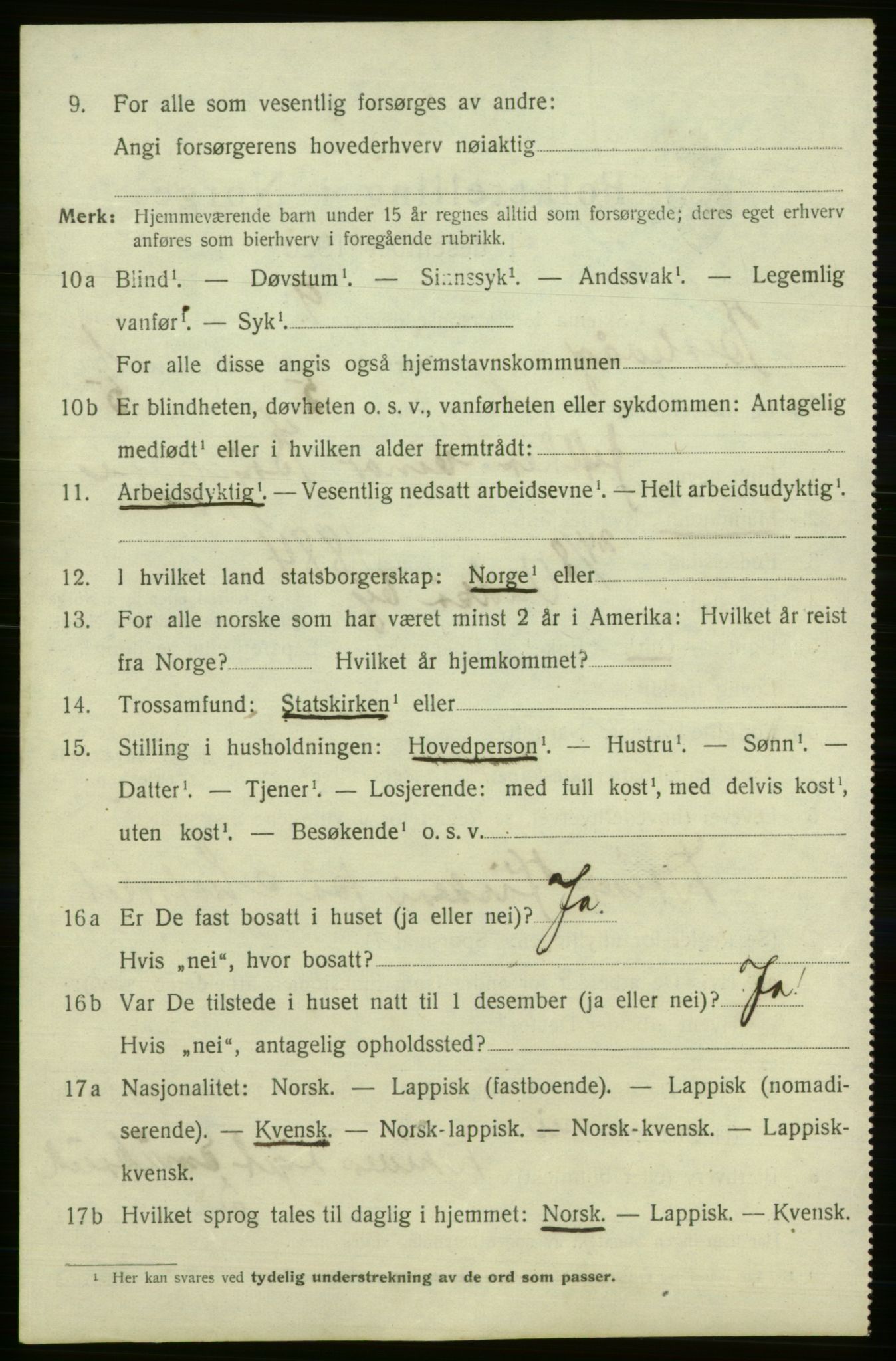 SATØ, 1920 census for Berlevåg, 1920, p. 422