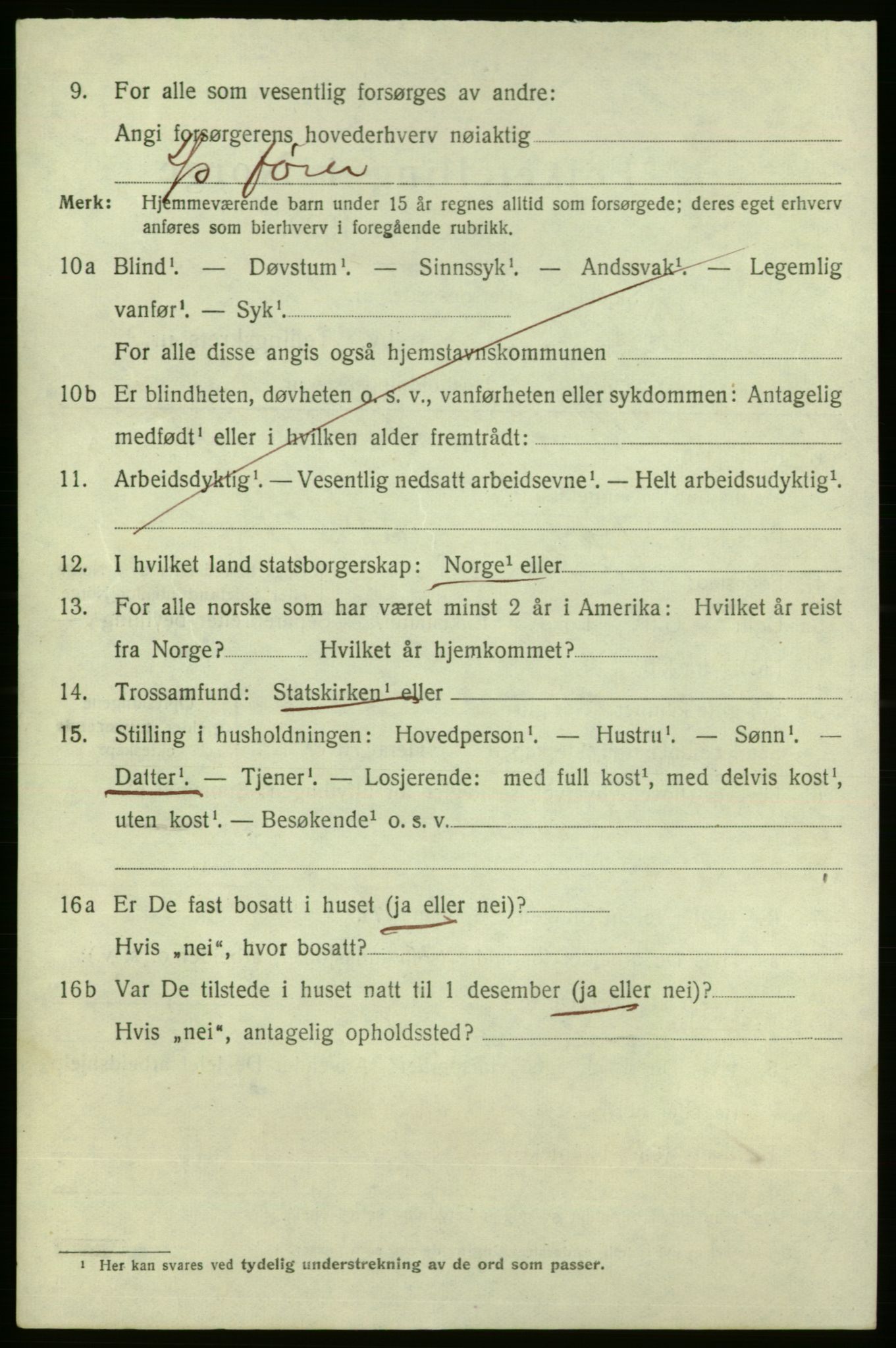 SAO, 1920 census for Fredrikshald, 1920, p. 22274