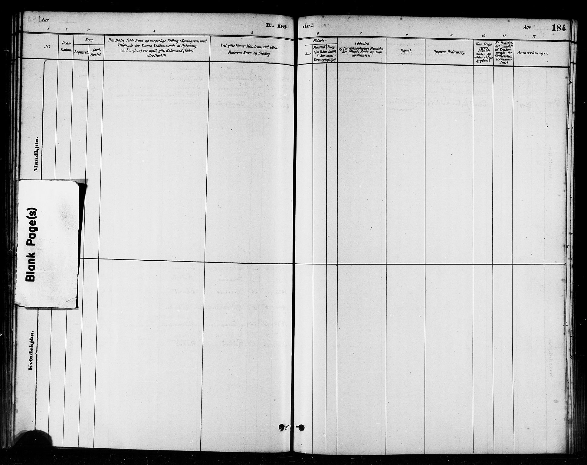 Ministerialprotokoller, klokkerbøker og fødselsregistre - Møre og Romsdal, AV/SAT-A-1454/582/L0947: Parish register (official) no. 582A01, 1880-1900, p. 184