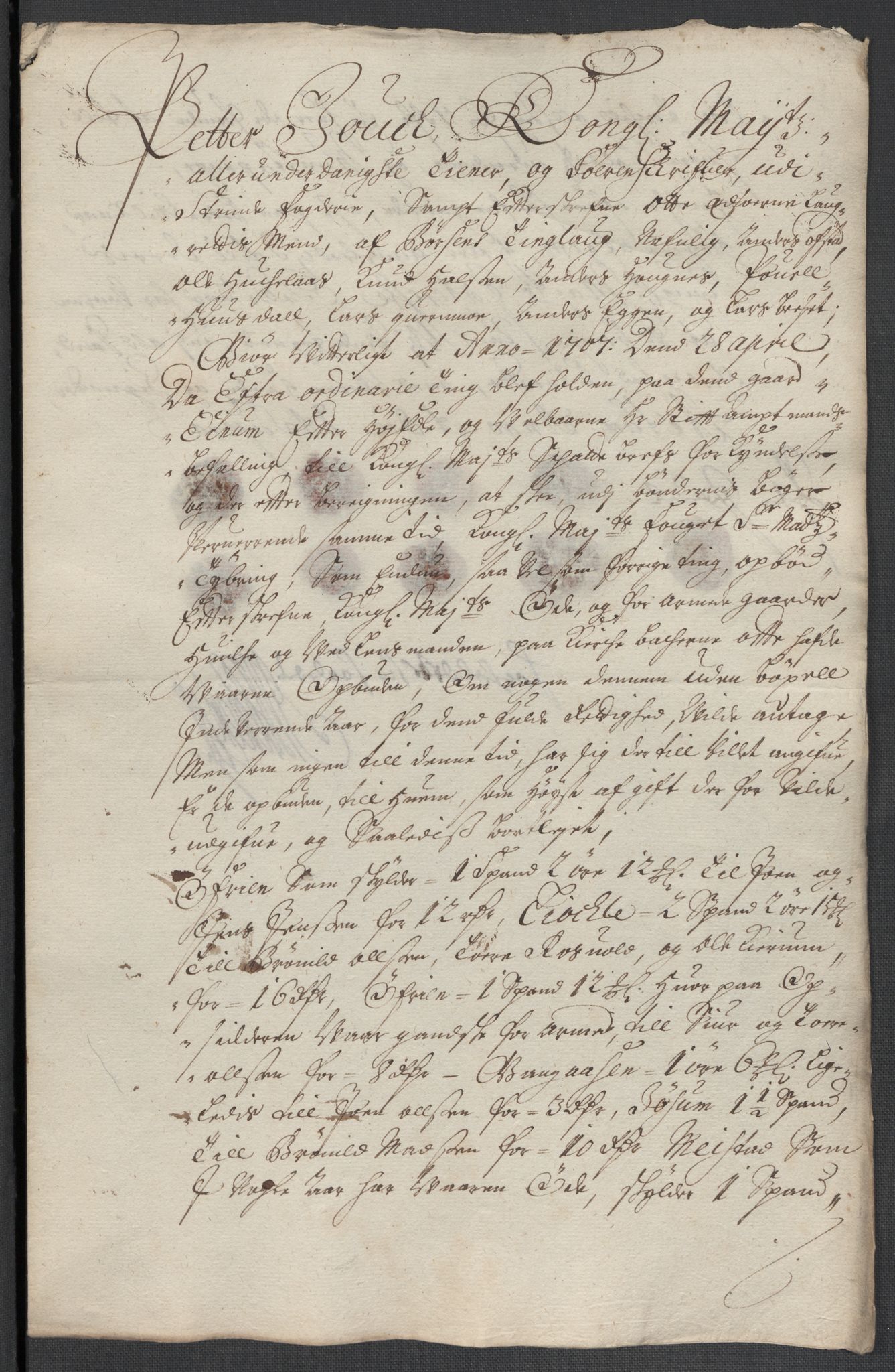 Rentekammeret inntil 1814, Reviderte regnskaper, Fogderegnskap, AV/RA-EA-4092/R61/L4110: Fogderegnskap Strinda og Selbu, 1707-1708, p. 193