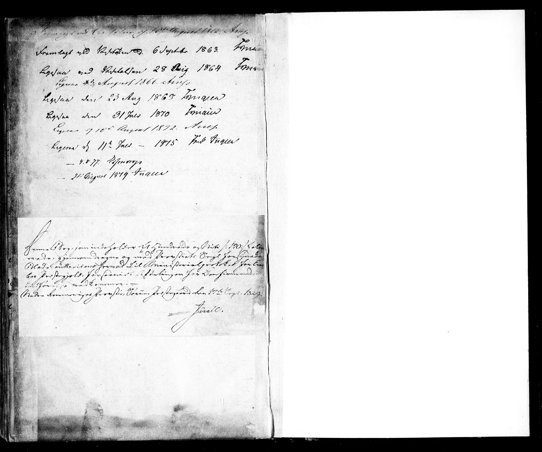 Enebakk prestekontor Kirkebøker, SAO/A-10171c/F/Fa/L0010: Parish register (official) no. I 10, 1829-1876
