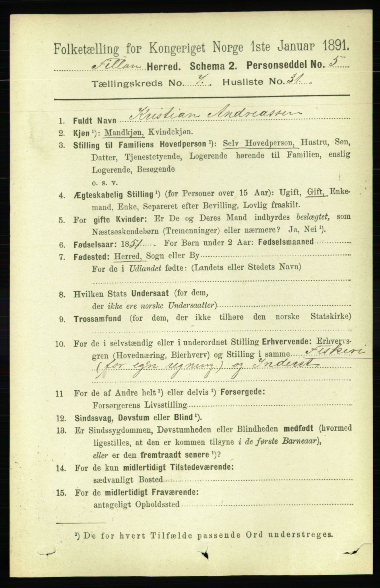 RA, 1891 census for 1616 Fillan, 1891, p. 1847