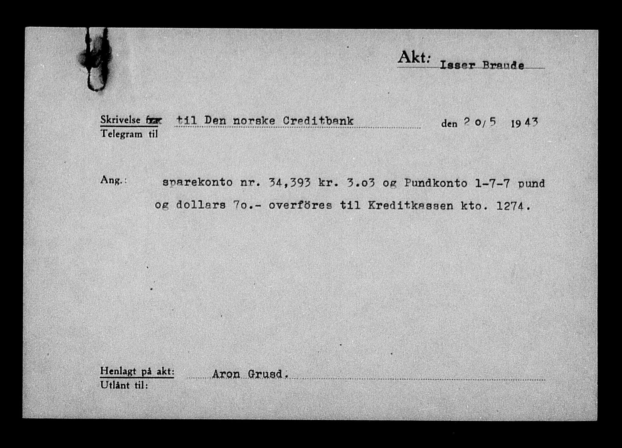 Justisdepartementet, Tilbakeføringskontoret for inndratte formuer, AV/RA-S-1564/H/Hc/Hcc/L0928: --, 1945-1947, p. 34