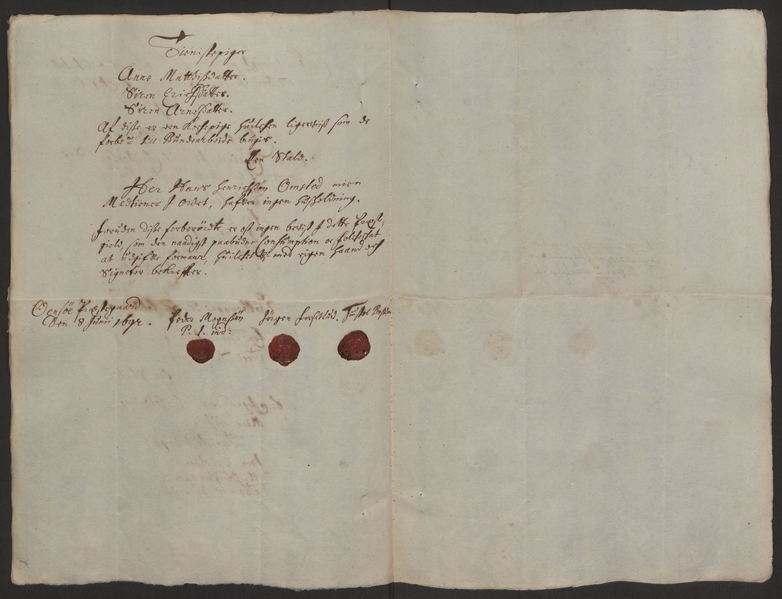 Rentekammeret inntil 1814, Reviderte regnskaper, Fogderegnskap, AV/RA-EA-4092/R03/L0120: Fogderegnskap Onsøy, Tune, Veme og Åbygge fogderi, 1692-1693, p. 162