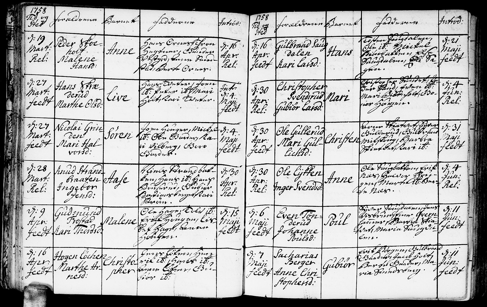 Fet prestekontor Kirkebøker, AV/SAO-A-10370a/F/Fa/L0004: Parish register (official) no. I 4, 1751-1773, p. 42