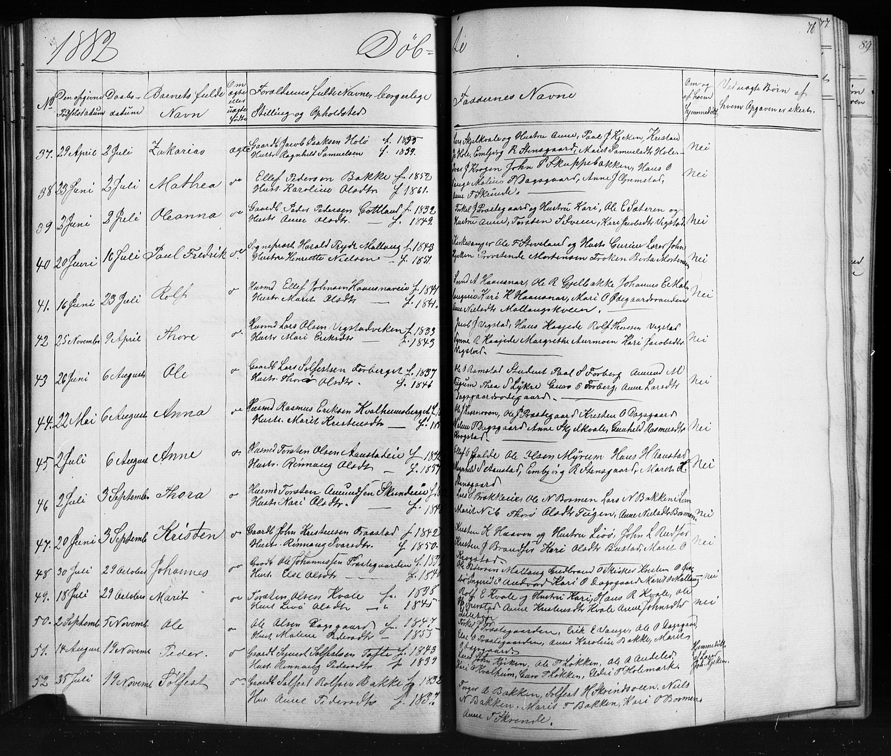 Skjåk prestekontor, SAH/PREST-072/H/Ha/Hab/L0001: Parish register (copy) no. 1, 1865-1893, p. 76