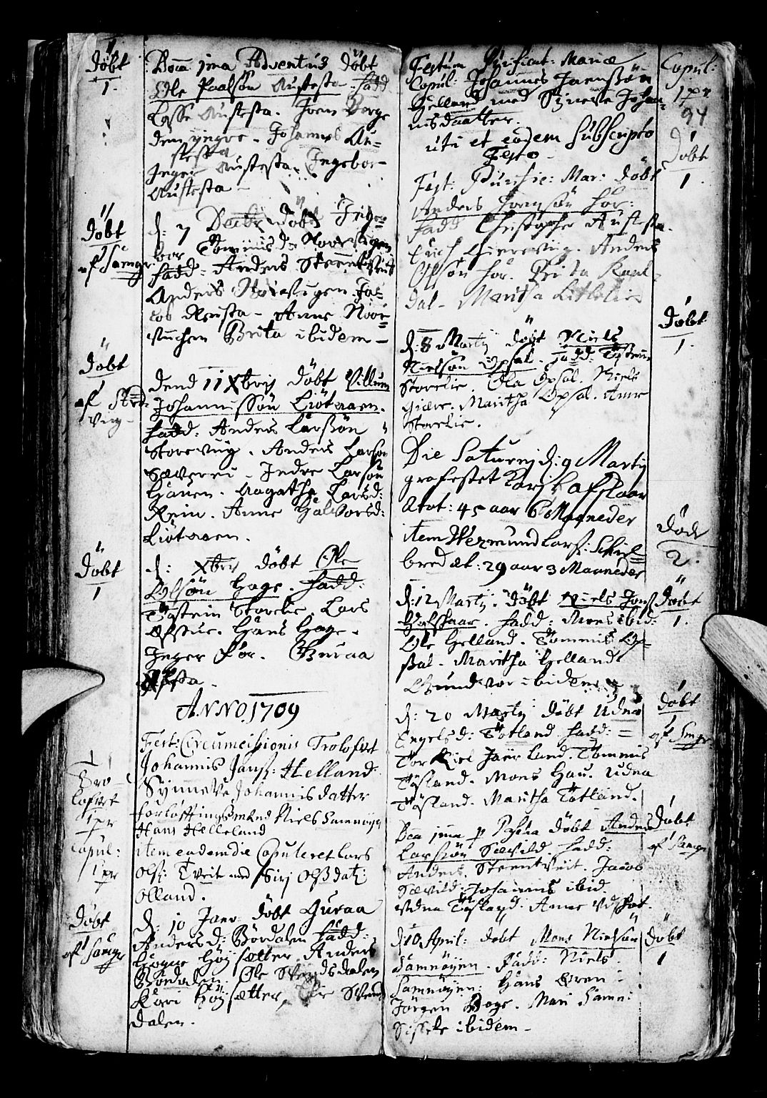 Os sokneprestembete, SAB/A-99929: Parish register (official) no. A 6, 1669-1719, p. 94