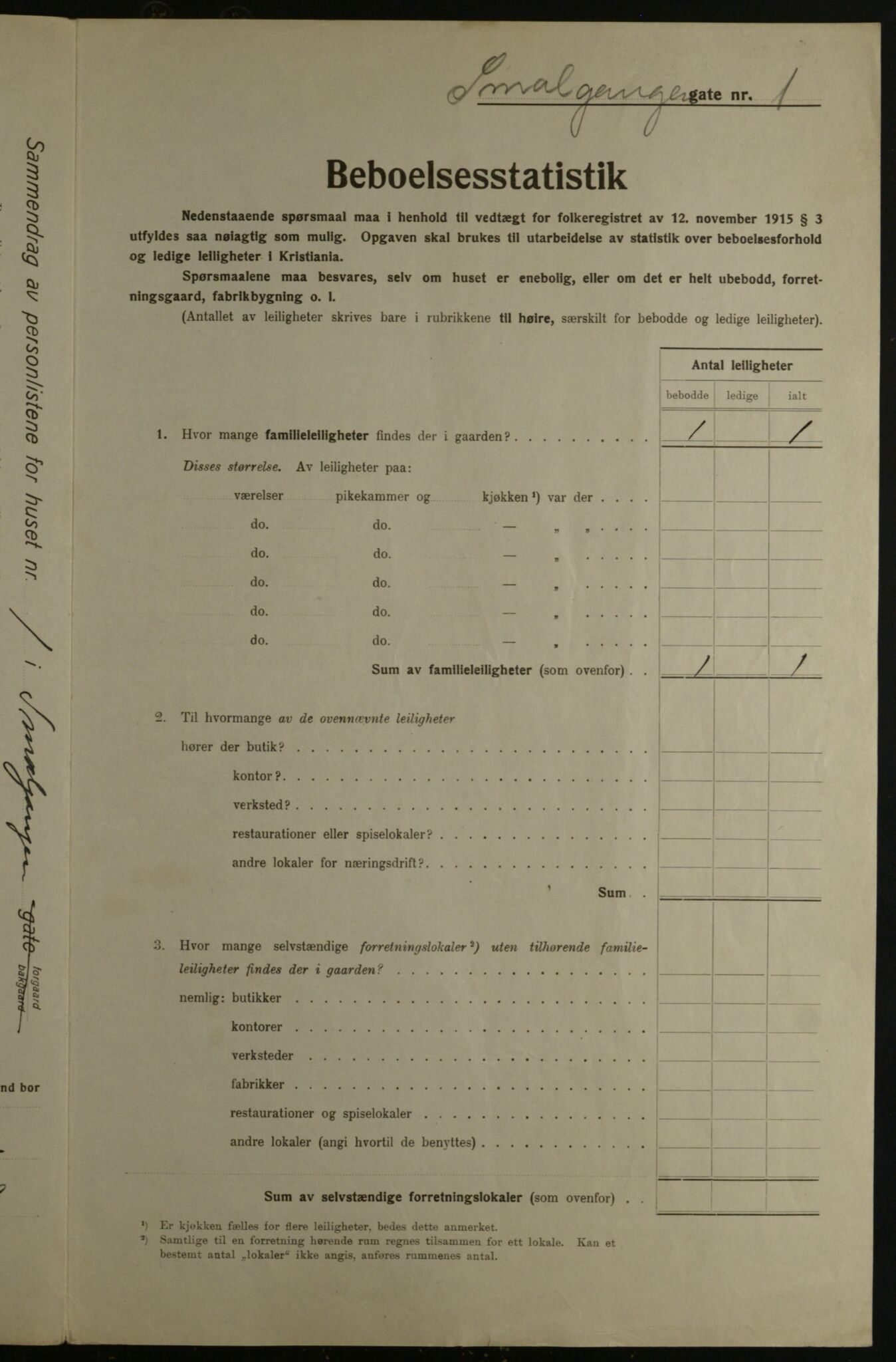 OBA, Municipal Census 1923 for Kristiania, 1923, p. 107084