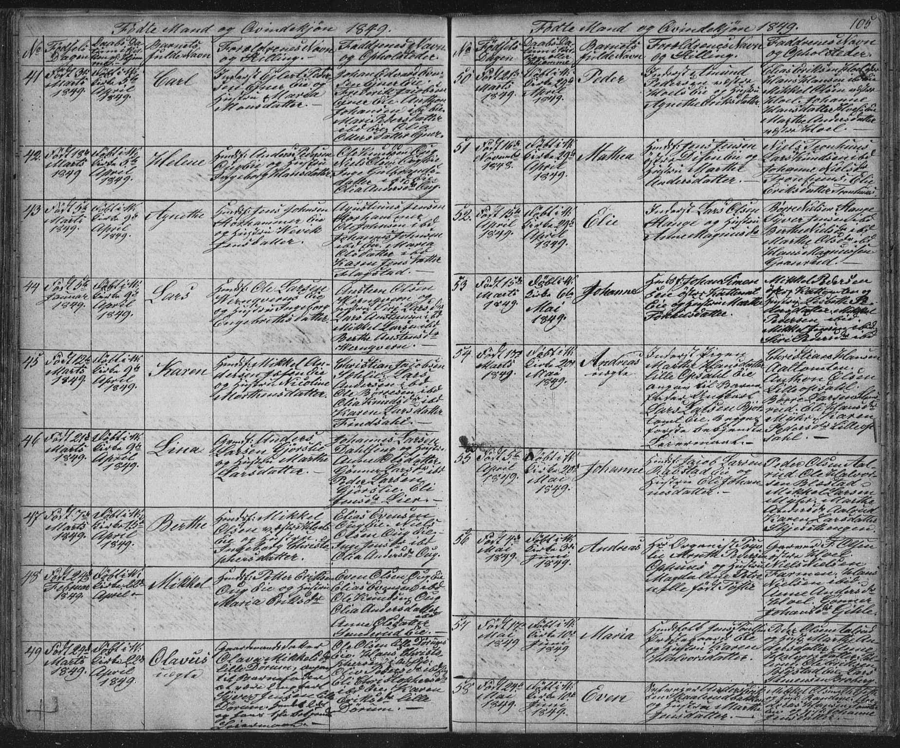 Vang prestekontor, Hedmark, AV/SAH-PREST-008/H/Ha/Hab/L0008: Parish register (copy) no. 8, 1832-1854, p. 105