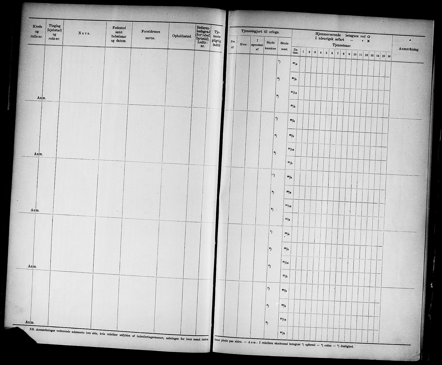 Kristiansand mønstringskrets, SAK/2031-0015/F/Fd/L0004: Rulle sjøvernepliktige, C-4, 1902, p. 29