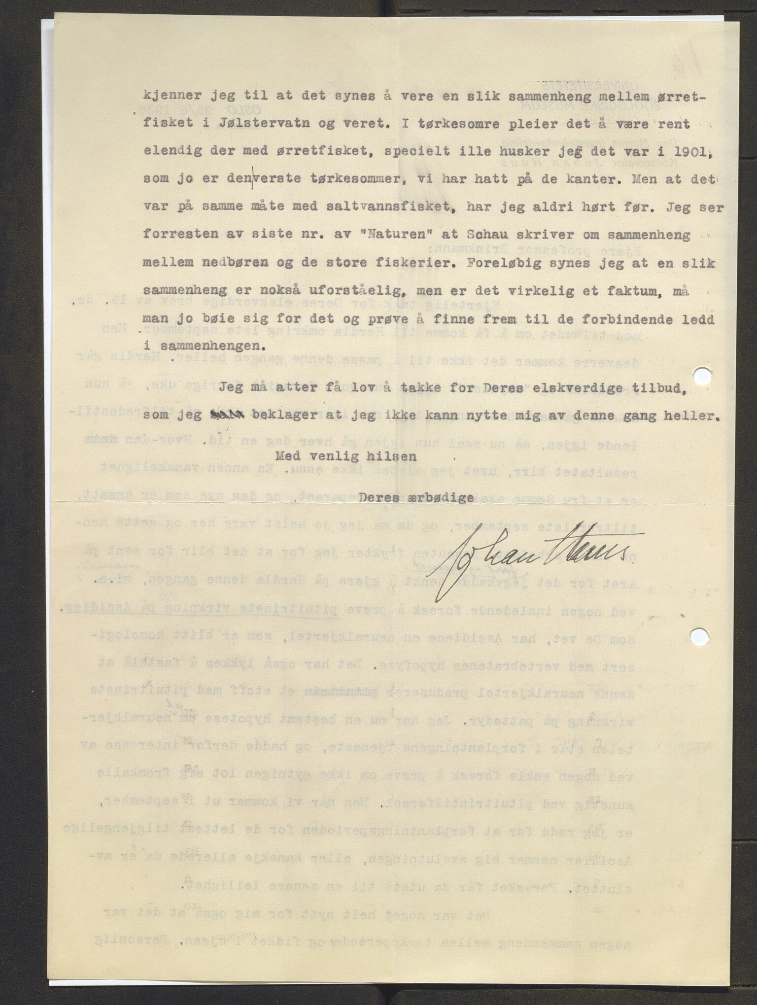 Bergens Museum, AV/SAB-A-17301/13/D/L0002: Korrespondanse , 1928-1940, p. 558