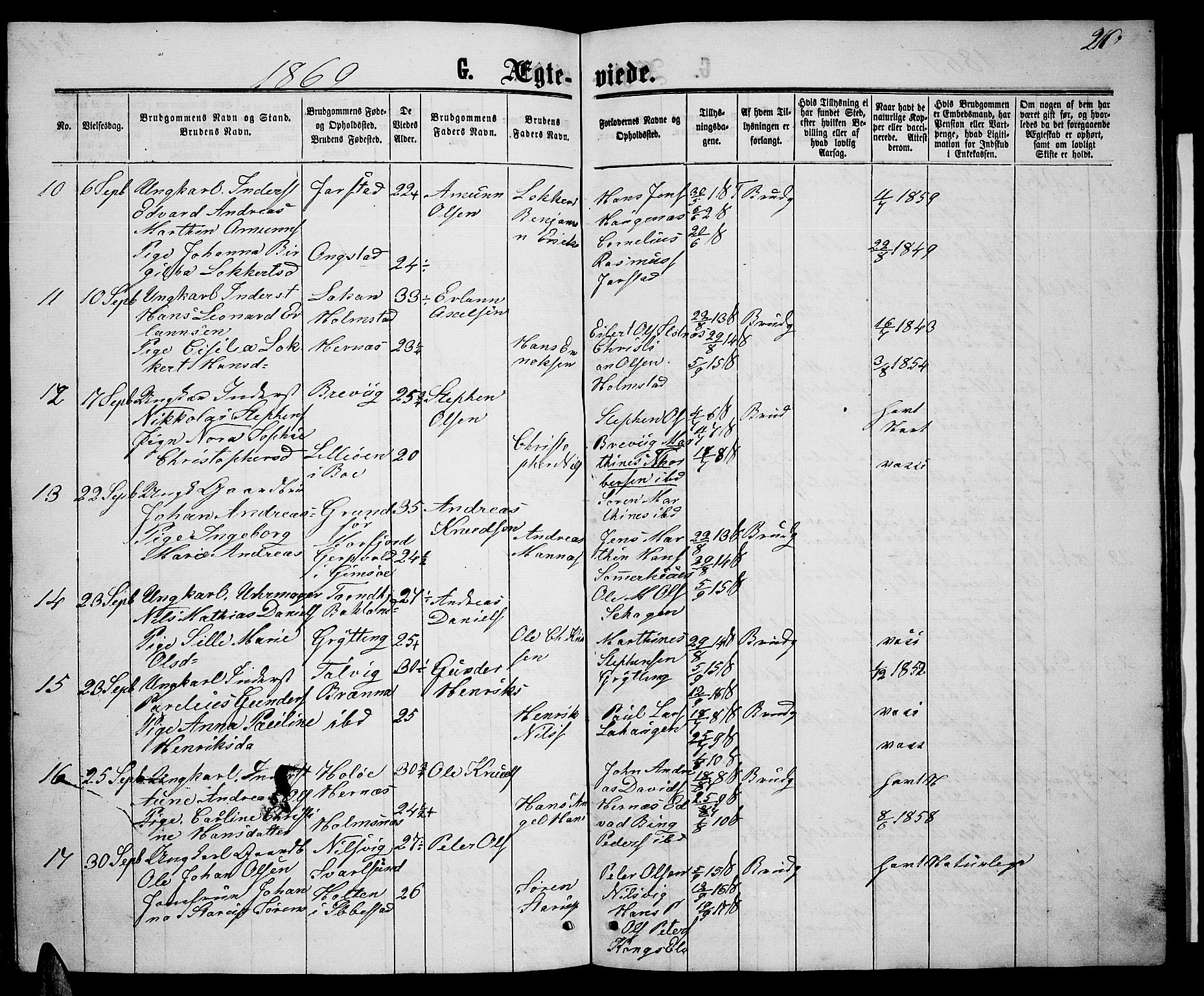 Ministerialprotokoller, klokkerbøker og fødselsregistre - Nordland, AV/SAT-A-1459/888/L1266: Parish register (copy) no. 888C04, 1864-1877, p. 210