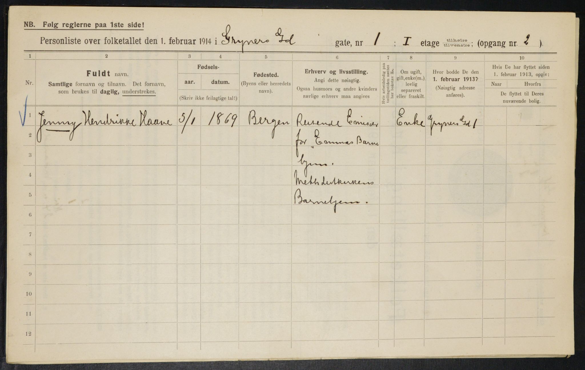 OBA, Municipal Census 1914 for Kristiania, 1914, p. 30753