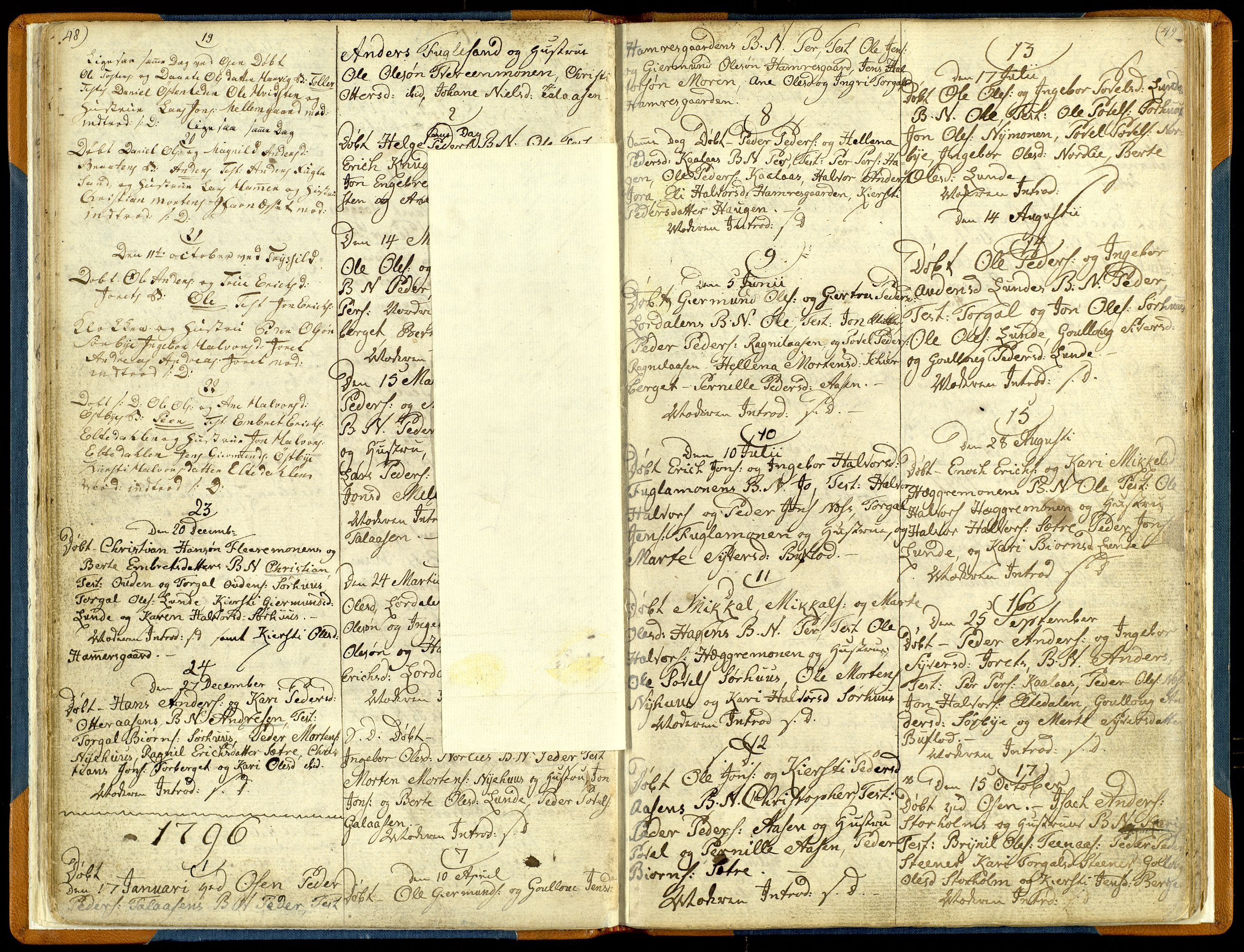 Trysil prestekontor, AV/SAH-PREST-046/H/Ha/Haa/L0001: Parish register (official) no. 1, 1781-1800, p. 48-49
