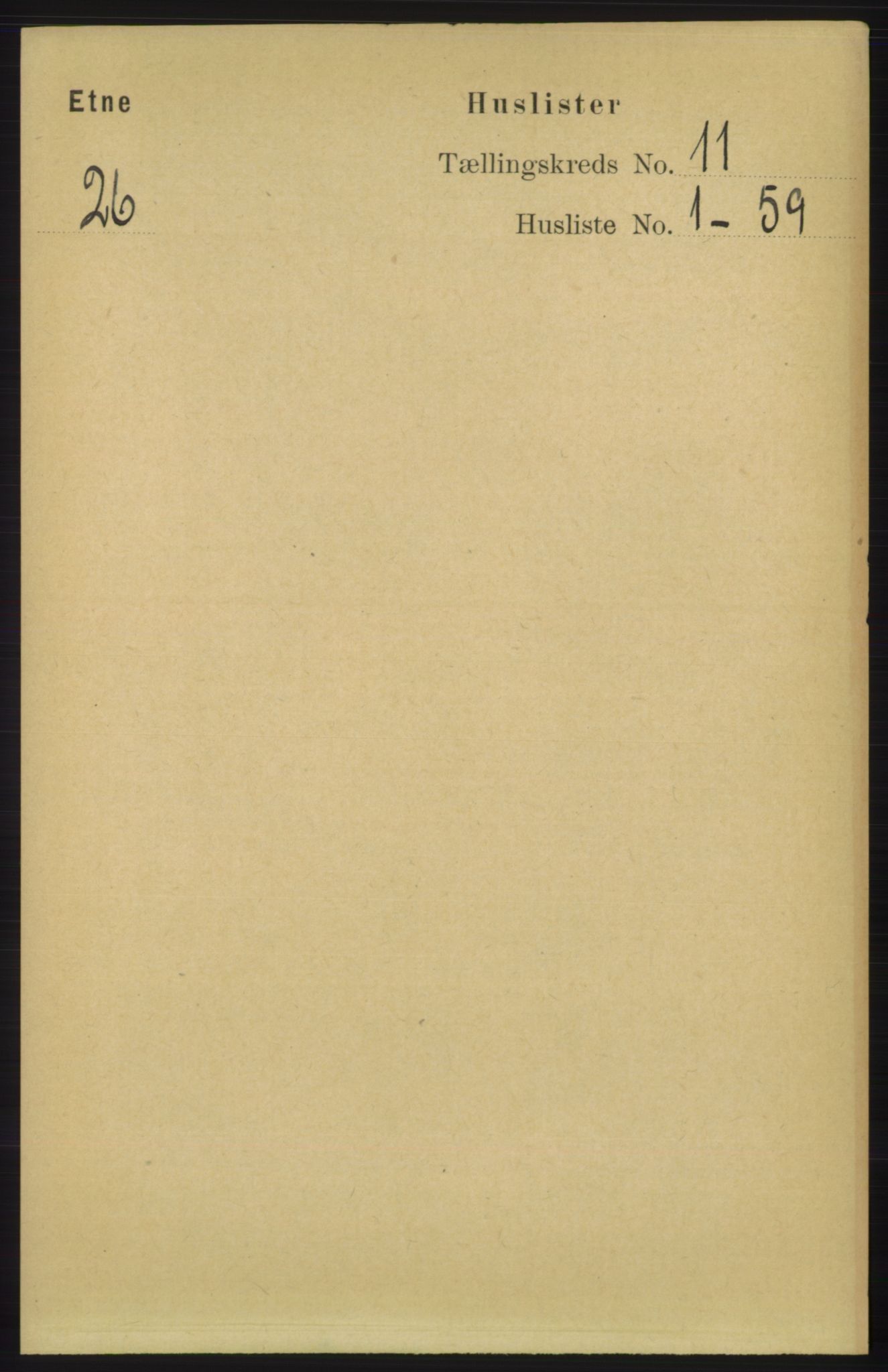 RA, 1891 census for 1211 Etne, 1891, p. 2202