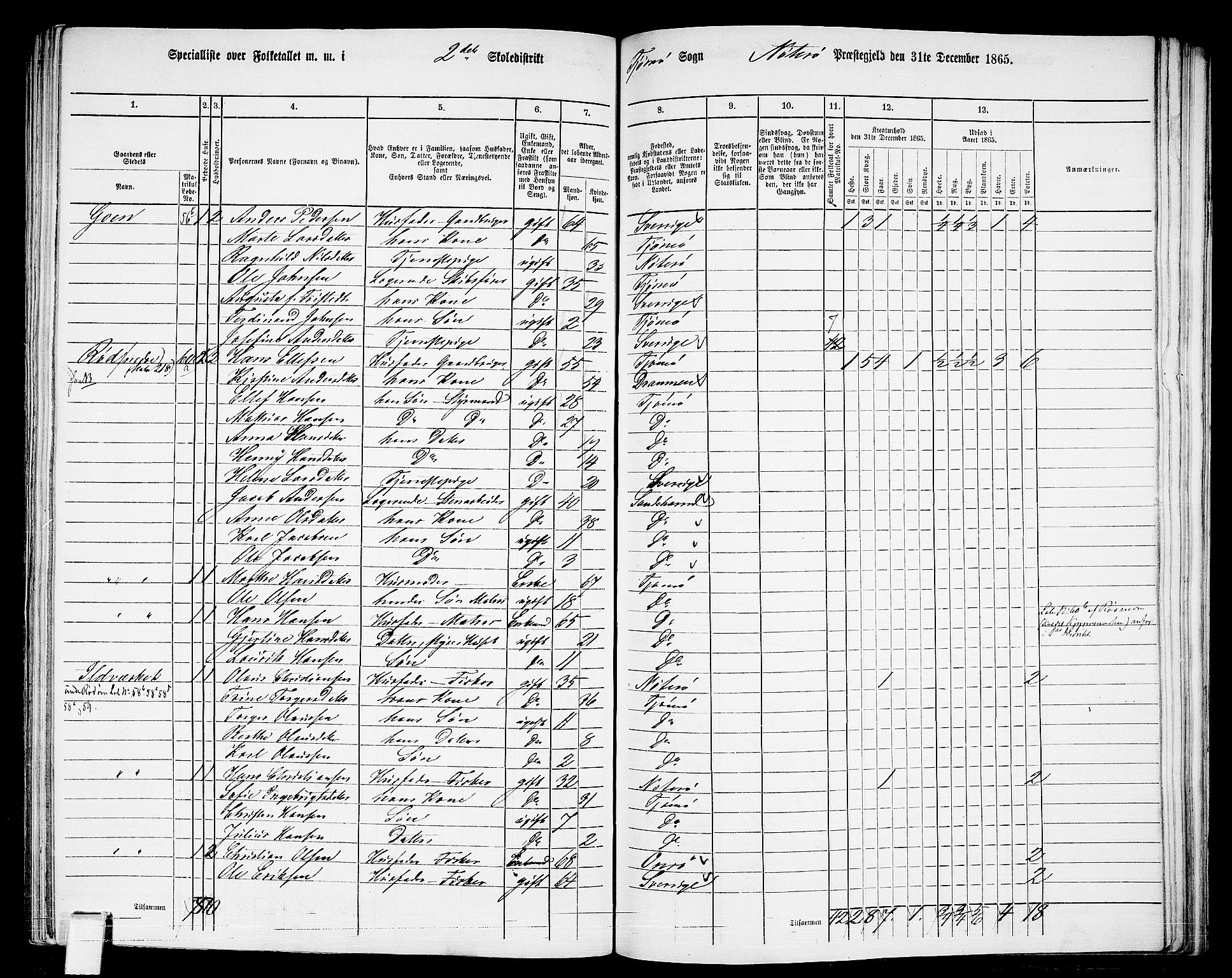 RA, 1865 census for Nøtterøy, 1865, p. 266