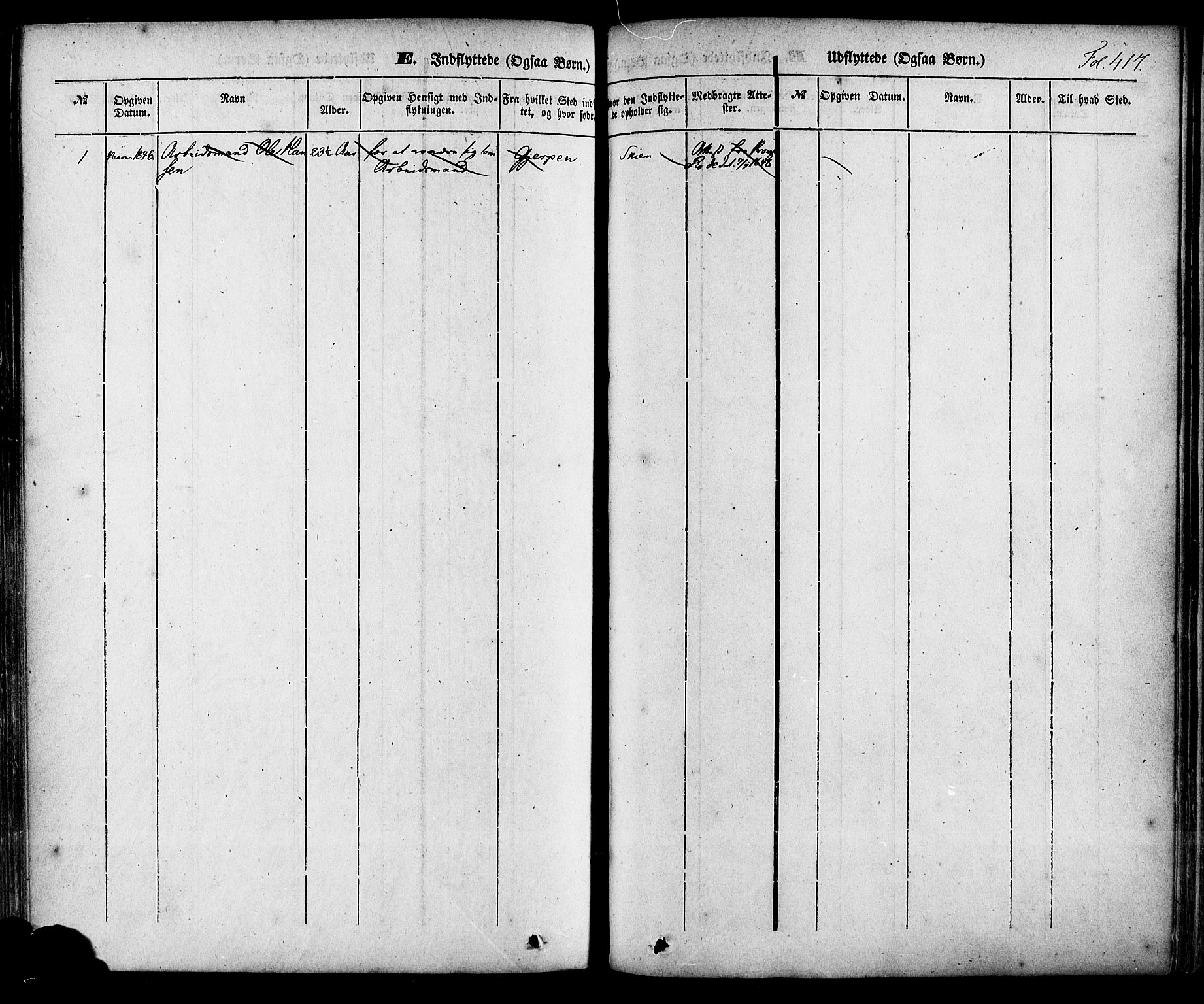Skien kirkebøker, AV/SAKO-A-302/F/Fa/L0006a: Parish register (official) no. 6A, 1843-1856, p. 417