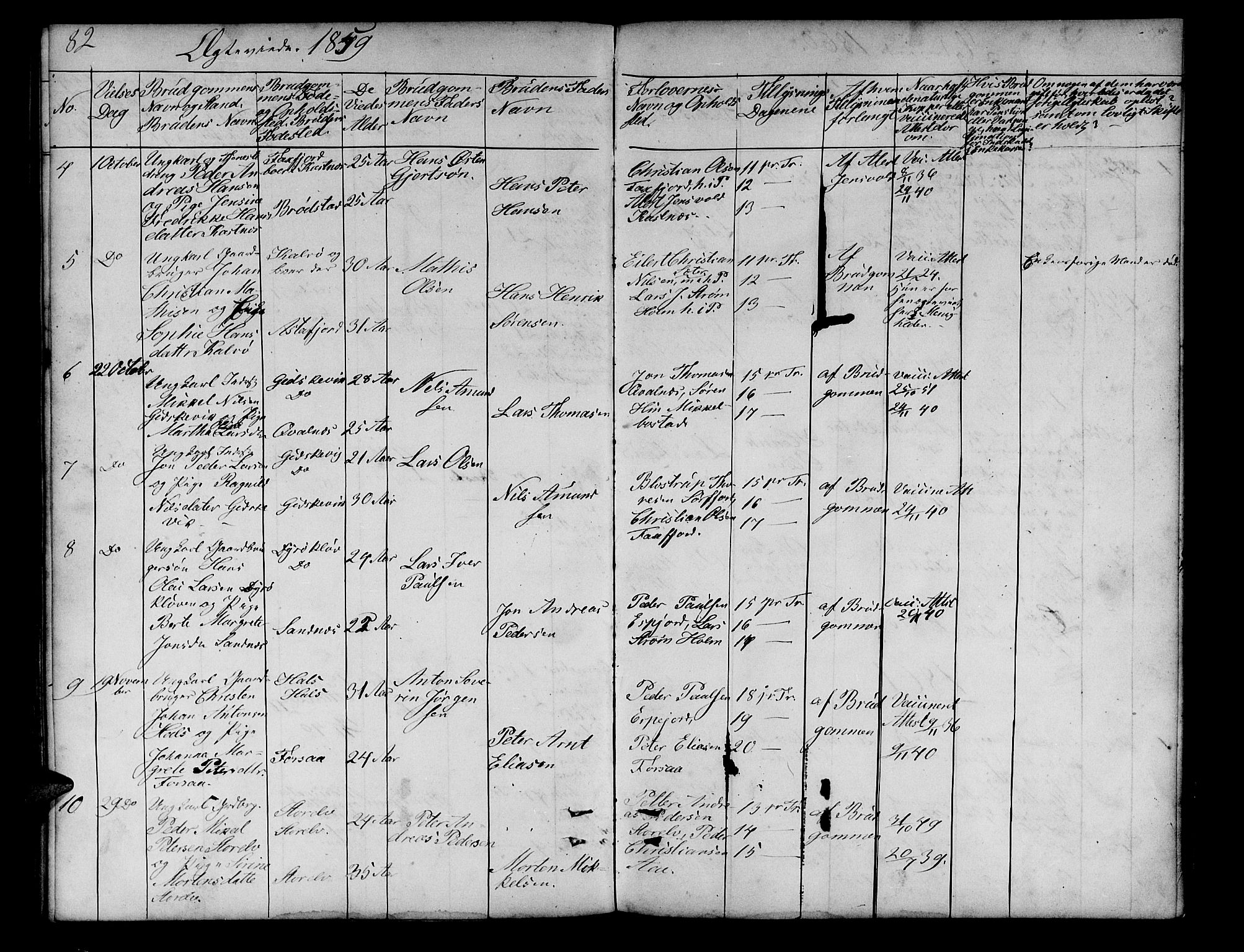Tranøy sokneprestkontor, SATØ/S-1313/I/Ia/Iab/L0012klokker: Parish register (copy) no. 12, 1859-1874, p. 82