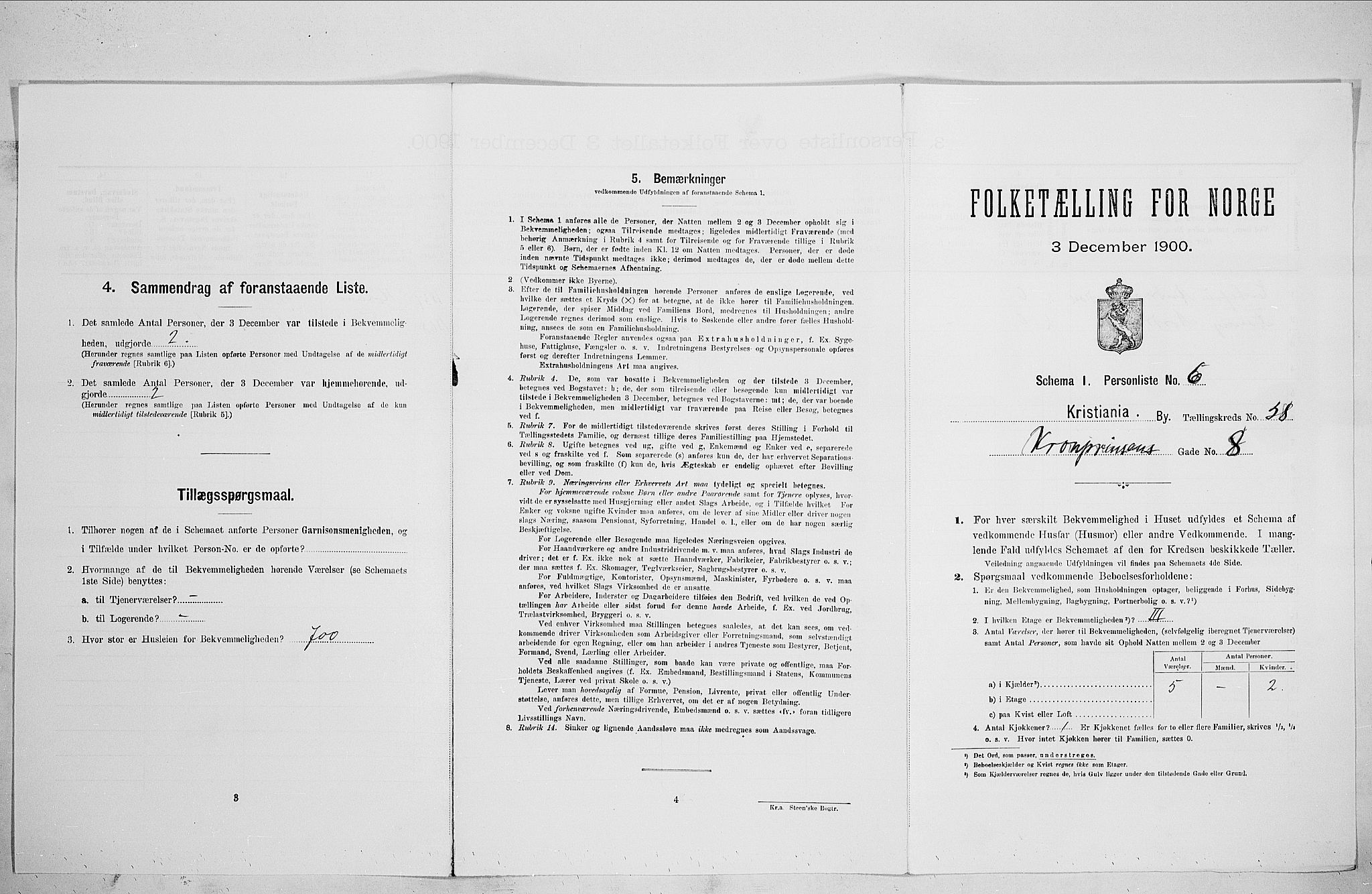 SAO, 1900 census for Kristiania, 1900, p. 49857