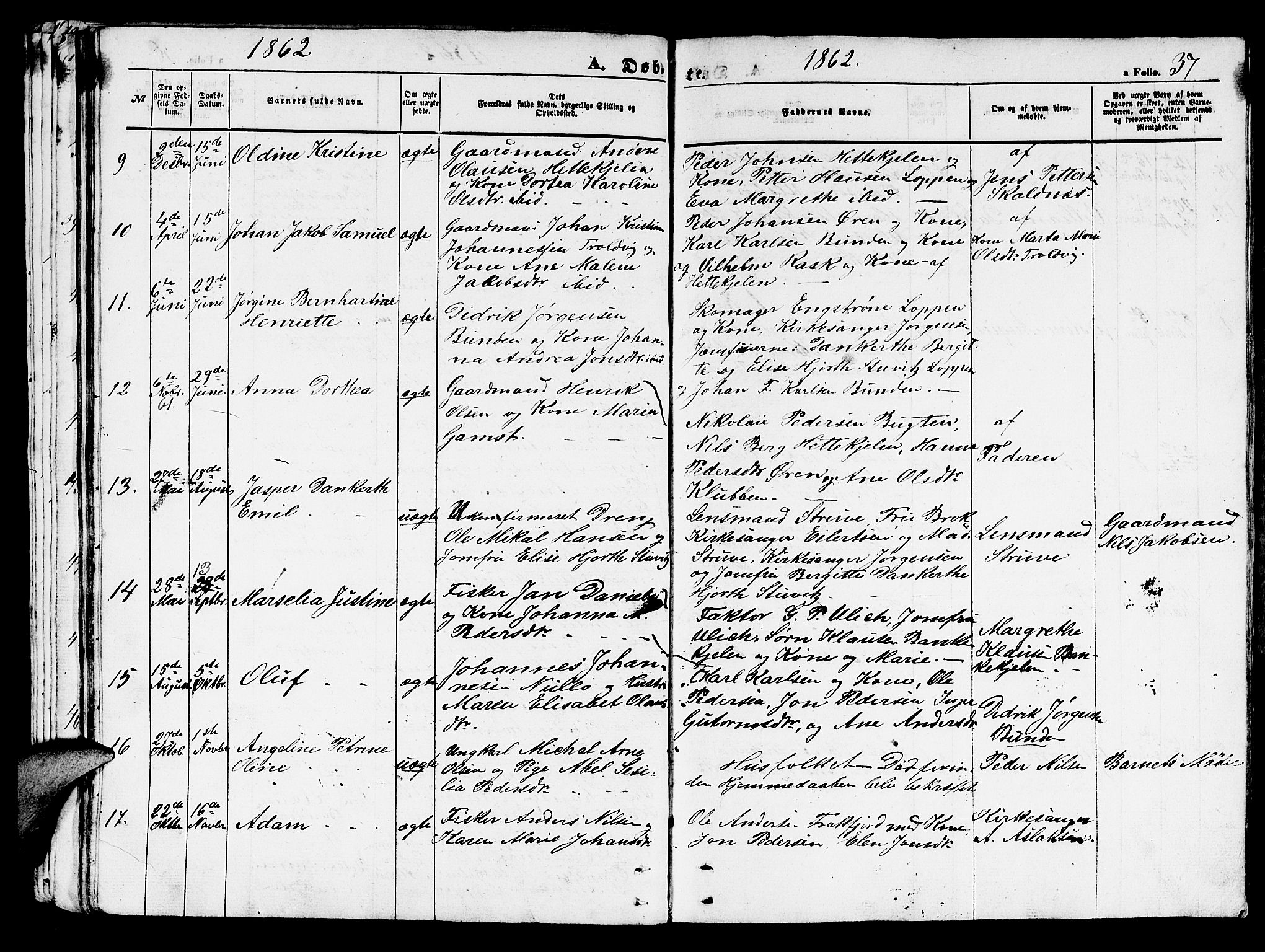 Loppa sokneprestkontor, SATØ/S-1339/H/Hb/L0002klokker: Parish register (copy) no. 2, 1850-1880, p. 37