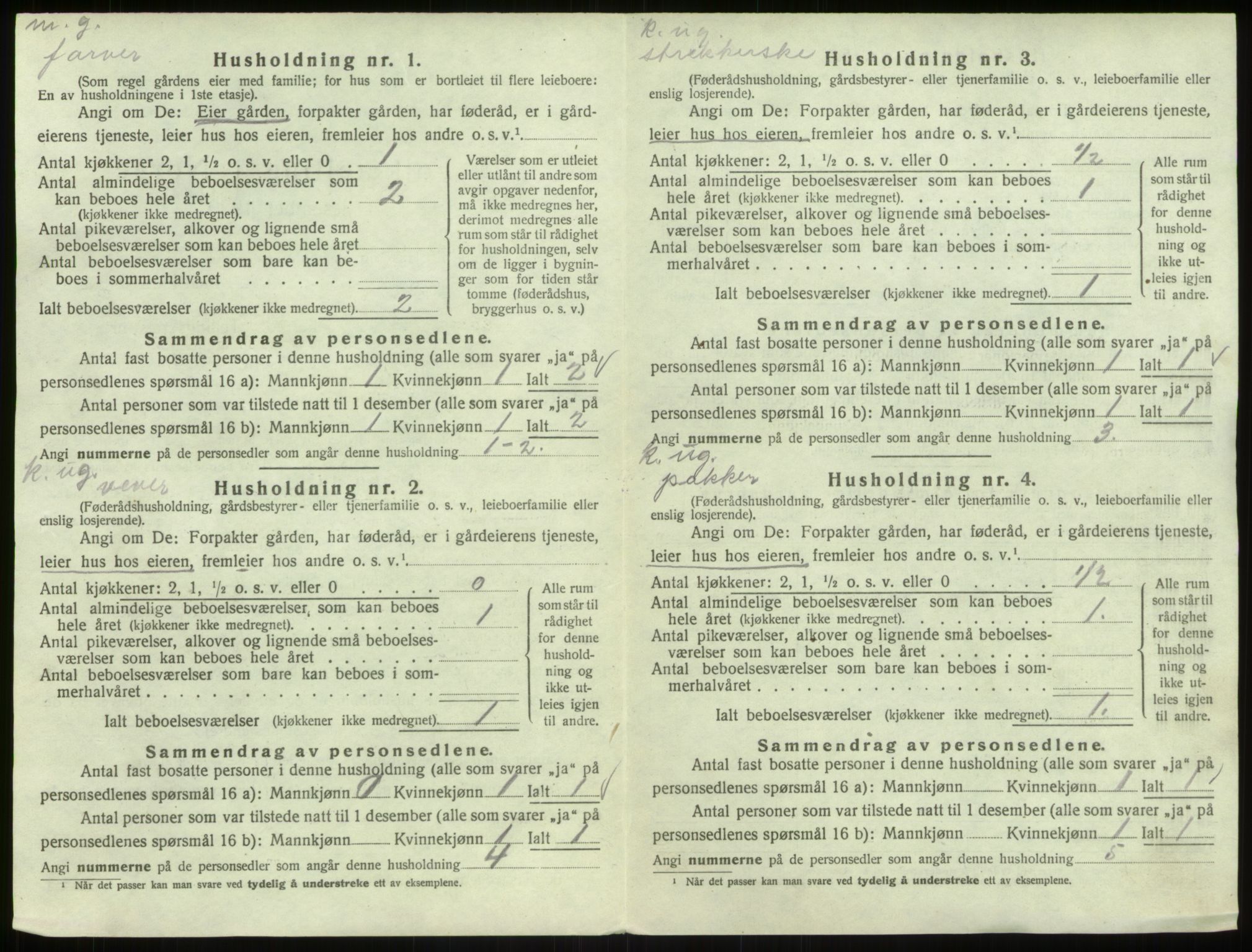 SAB, 1920 census for Åsane, 1920, p. 38