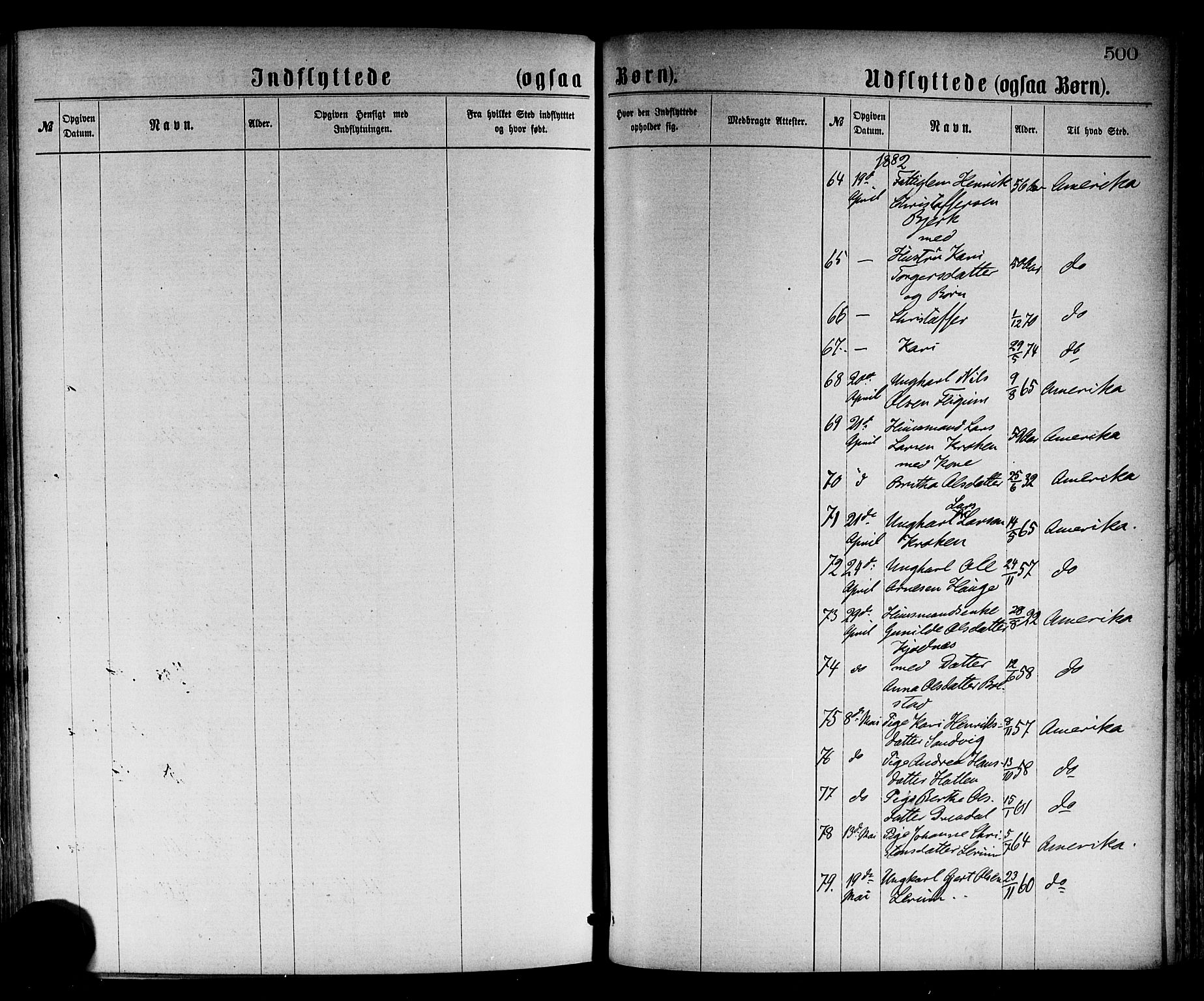 Luster sokneprestembete, SAB/A-81101/H/Haa/Haaa/L0010: Parish register (official) no. A 10, 1871-1886, p. 500
