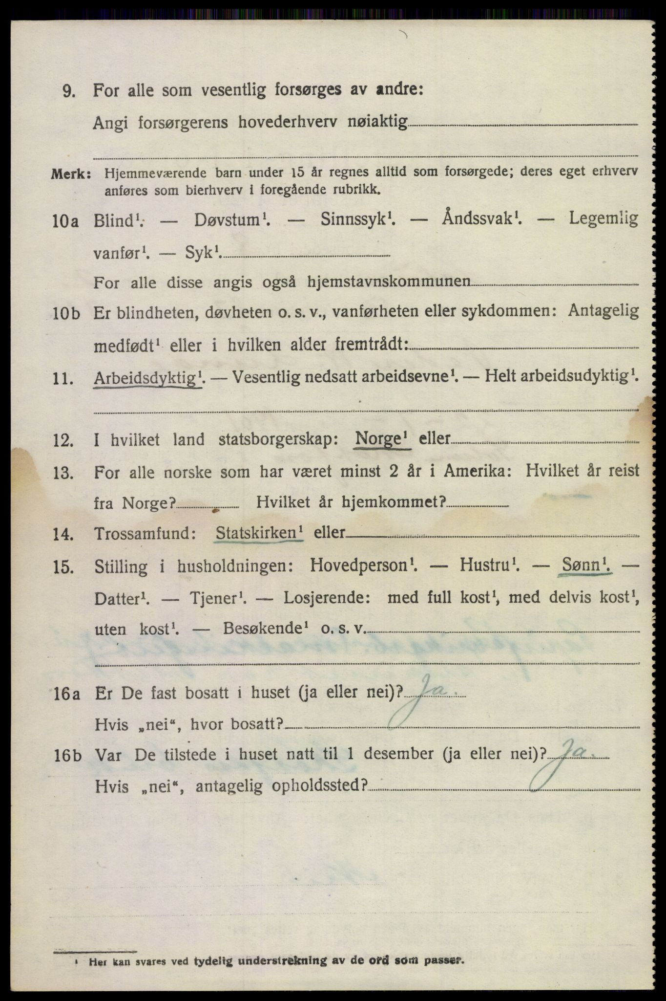 SAKO, 1920 census for Solum, 1920, p. 7671