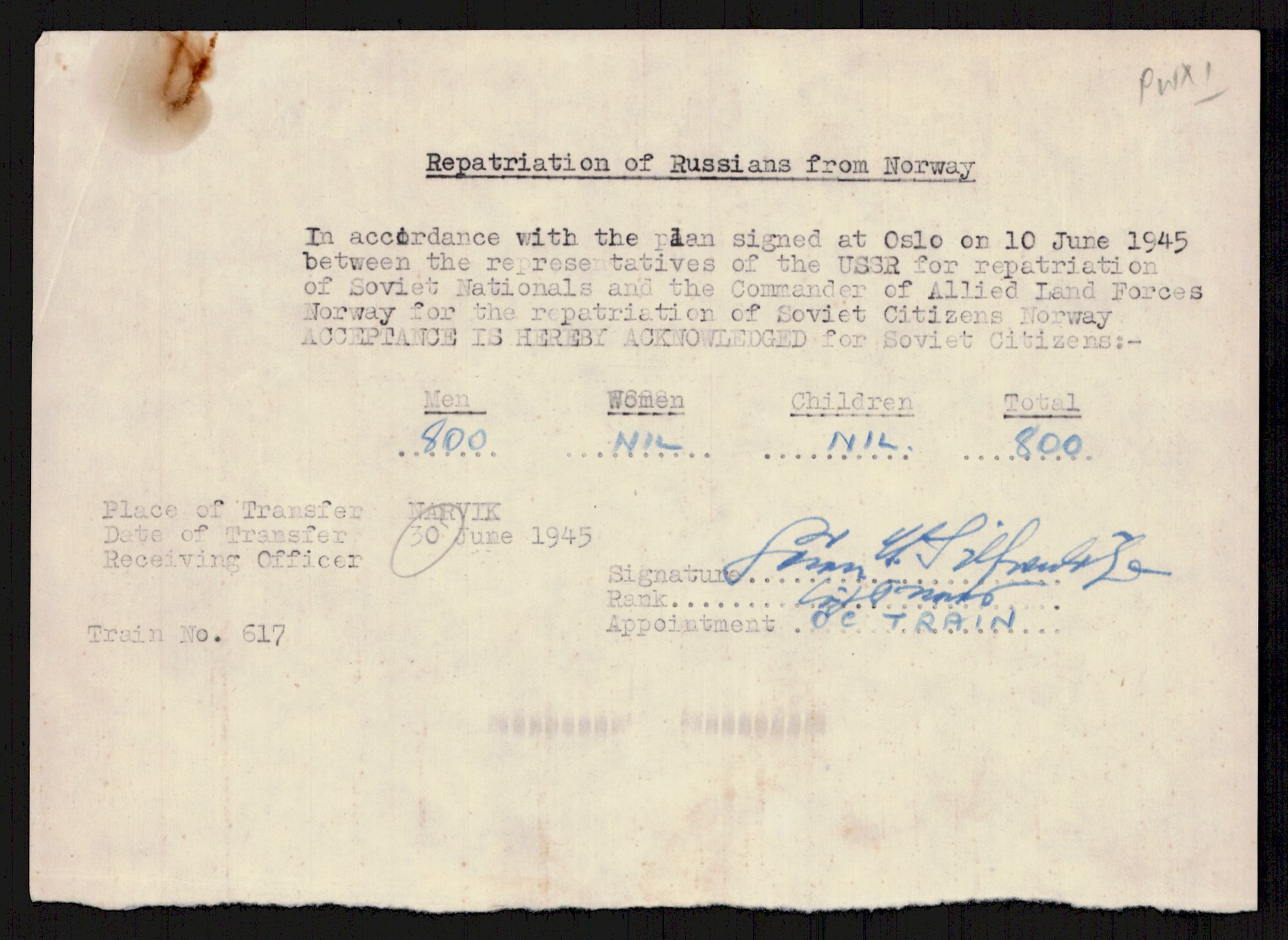 Flyktnings- og fangedirektoratet, Repatrieringskontoret, AV/RA-S-1681/D/Db/L0016: Displaced Persons (DPs) og sivile tyskere, 1945-1948, p. 304
