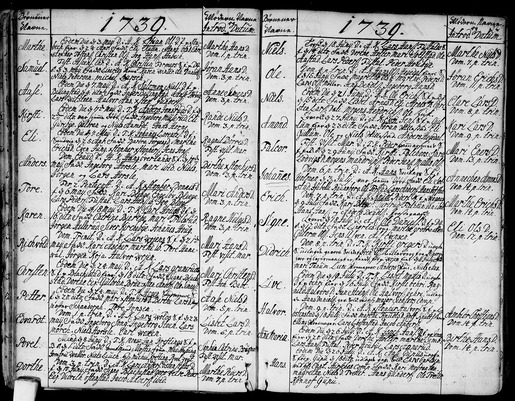 Asker prestekontor Kirkebøker, SAO/A-10256a/F/Fa/L0002: Parish register (official) no. I 2, 1733-1766, p. 32