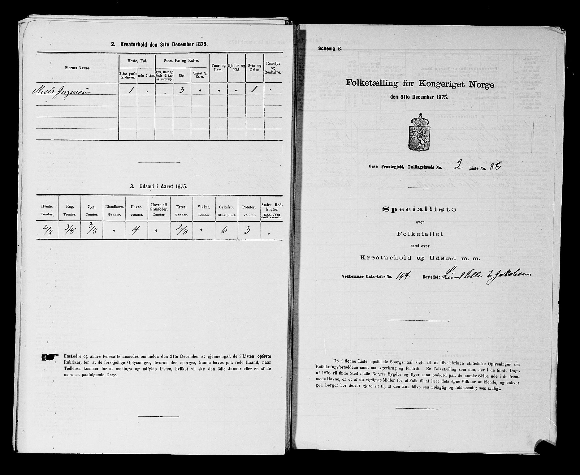 RA, 1875 census for 0134P Onsøy, 1875, p. 432