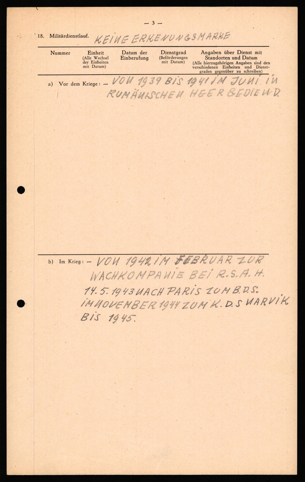 Forsvaret, Forsvarets overkommando II, AV/RA-RAFA-3915/D/Db/L0041: CI Questionaires.  Diverse nasjonaliteter., 1945-1946, p. 132