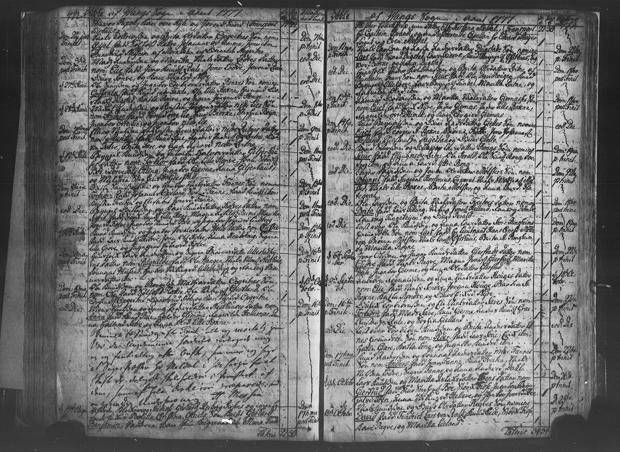 Voss sokneprestembete, SAB/A-79001/H/Haa: Parish register (official) no. A 8, 1752-1780, p. 482-483
