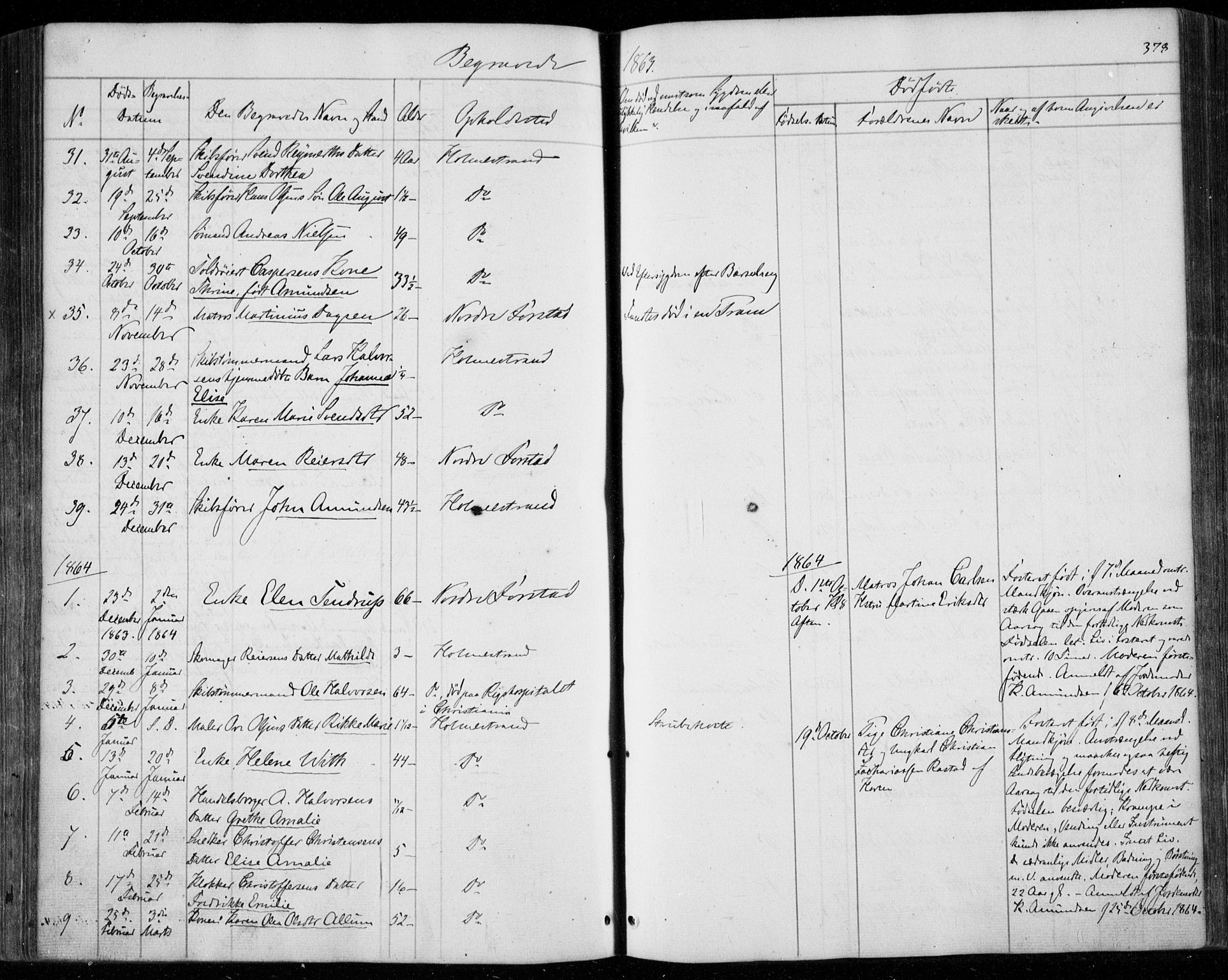 Holmestrand kirkebøker, SAKO/A-346/F/Fa/L0002: Parish register (official) no. 2, 1840-1866, p. 378