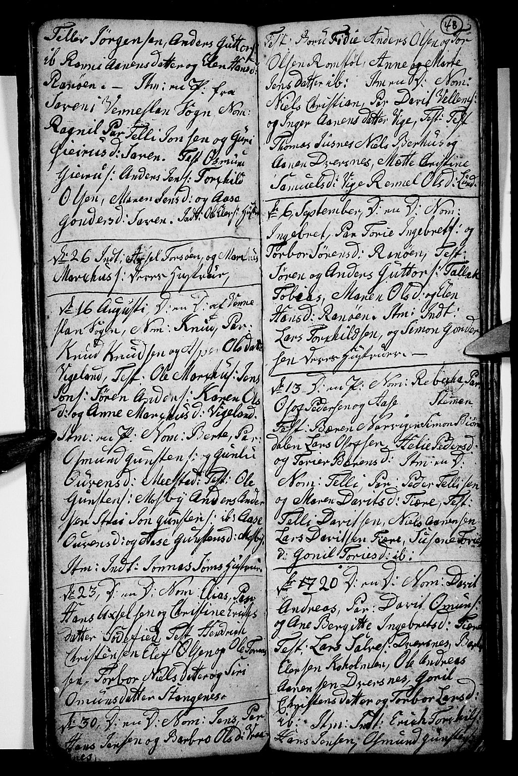 Oddernes sokneprestkontor, AV/SAK-1111-0033/F/Fb/Fba/L0002: Parish register (copy) no. B 2, 1791-1806, p. 48