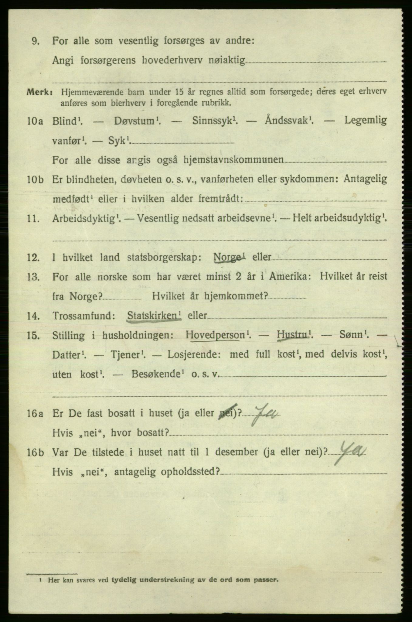 SAO, 1920 census for Fredrikshald, 1920, p. 17182