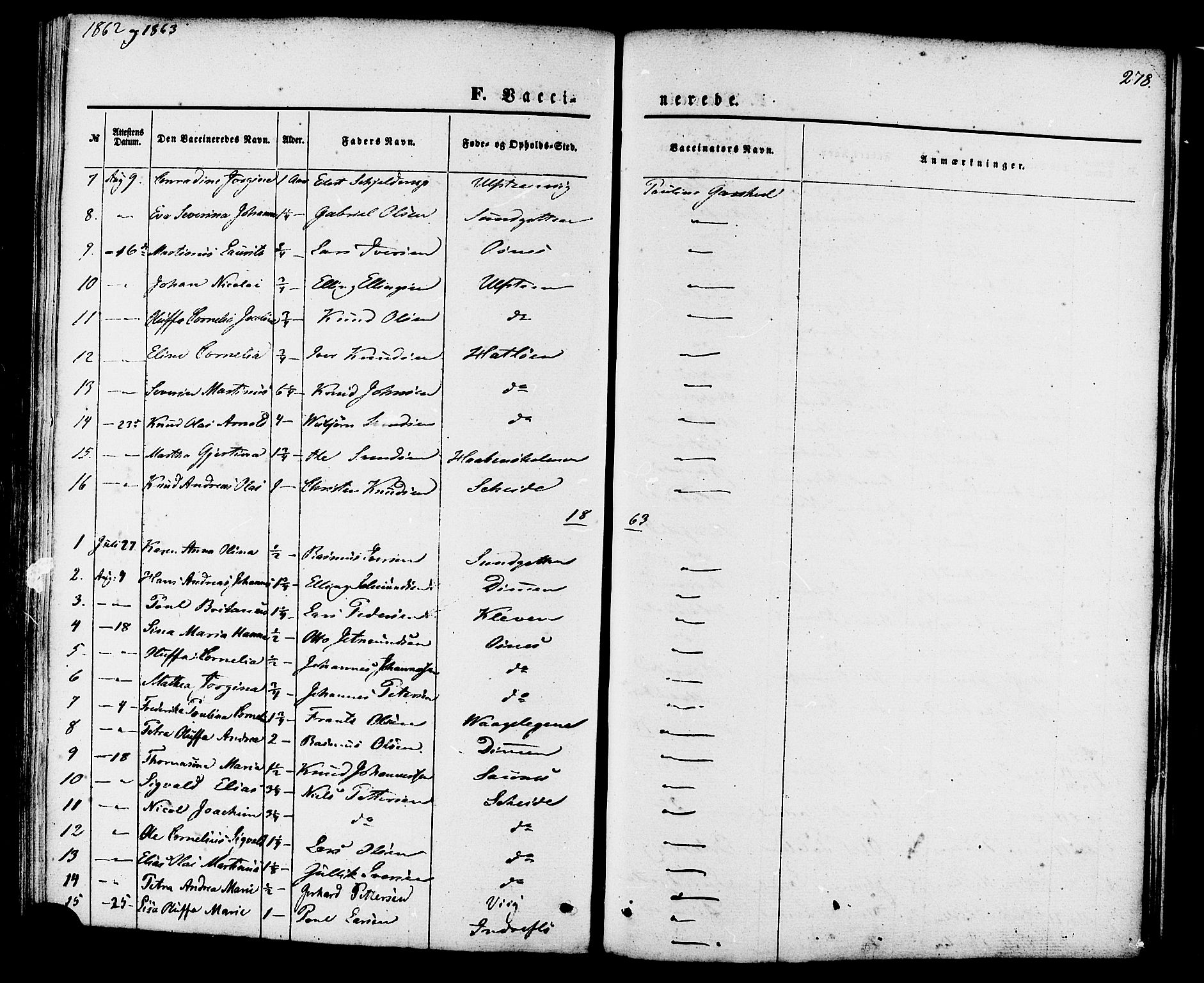 Ministerialprotokoller, klokkerbøker og fødselsregistre - Møre og Romsdal, AV/SAT-A-1454/509/L0105: Parish register (official) no. 509A03, 1848-1882, p. 278