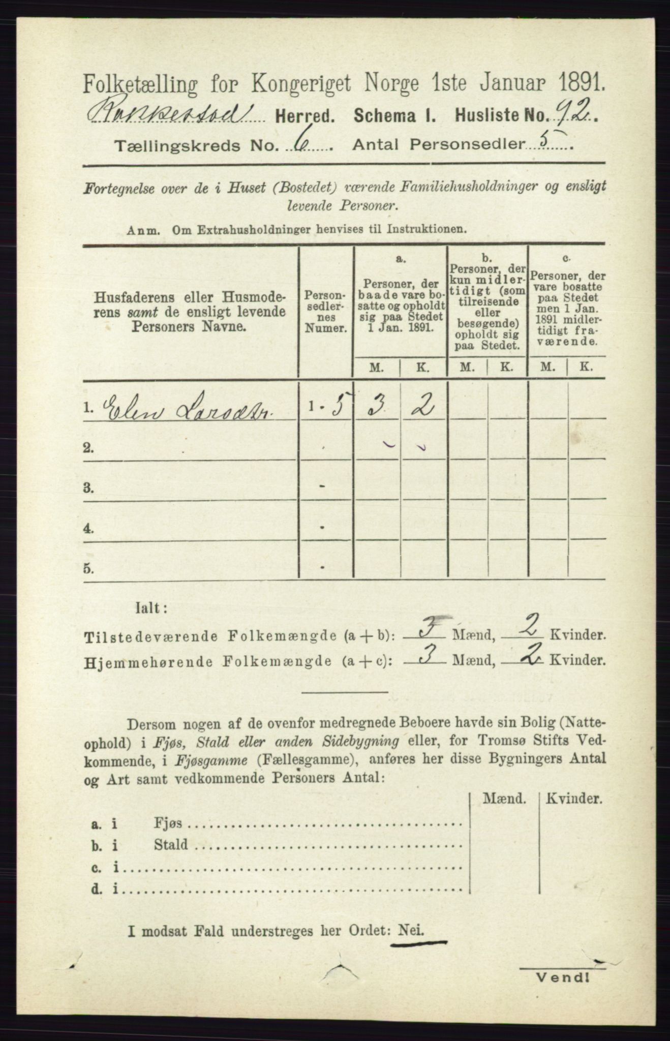 RA, 1891 census for 0128 Rakkestad, 1891, p. 2480