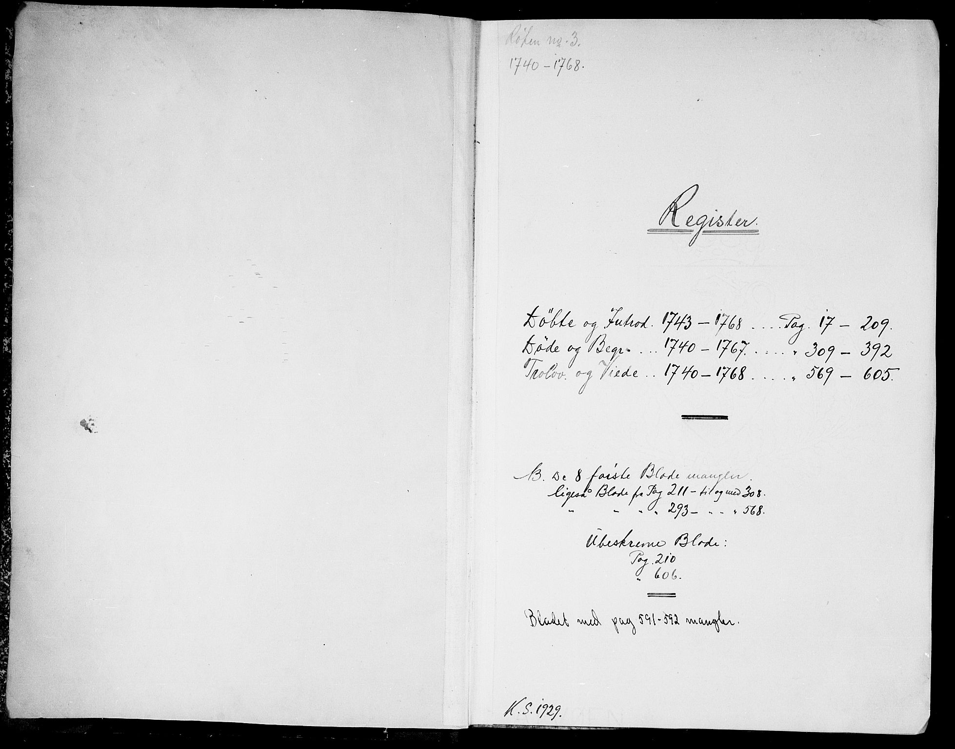 Røyken kirkebøker, AV/SAKO-A-241/G/Ga/L0001: Parish register (copy) no. 1, 1740-1768