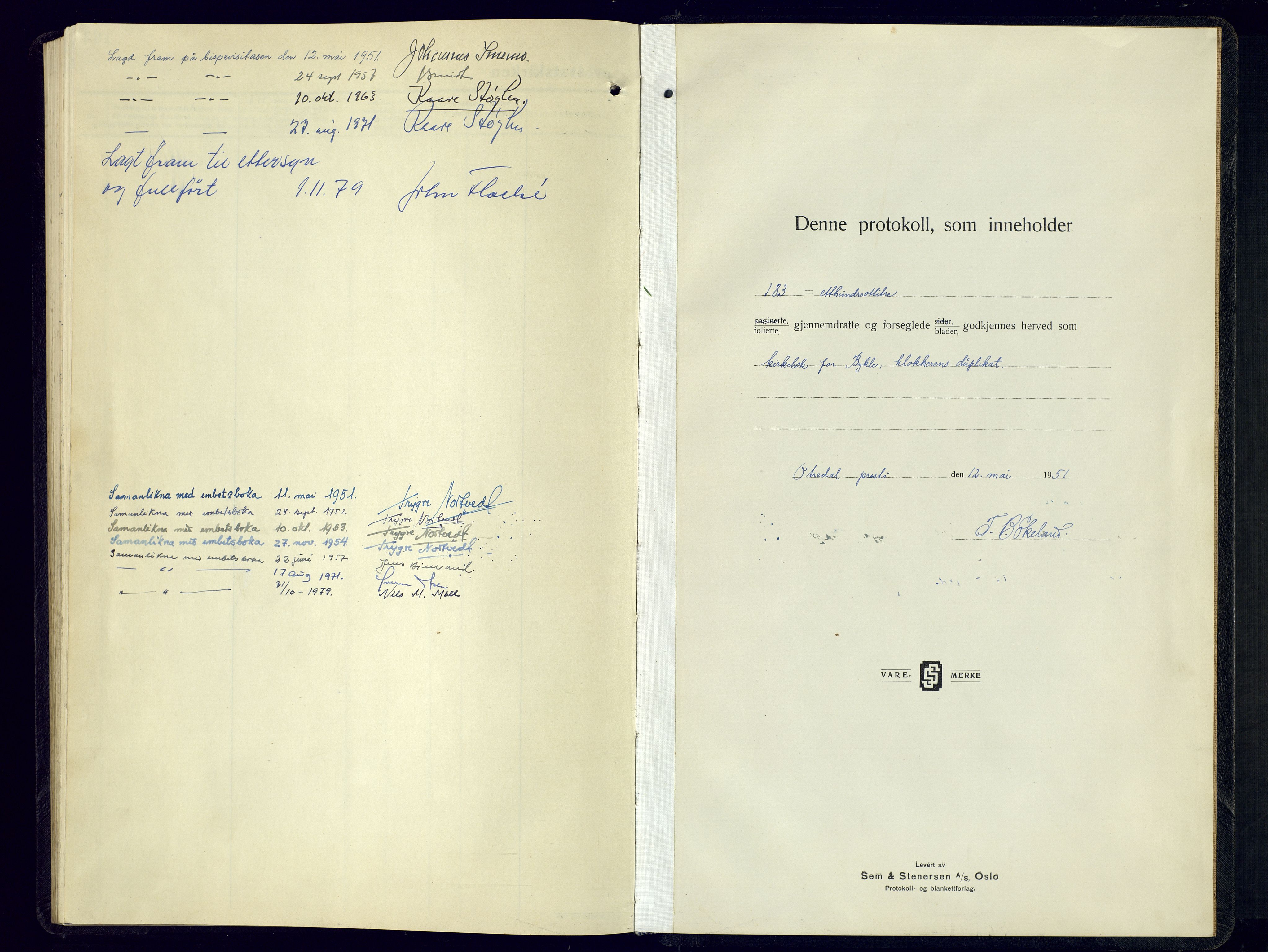 Valle sokneprestkontor, AV/SAK-1111-0044/F/Fb/Fba/L0005: Parish register (copy) no. B-5, 1945-1977