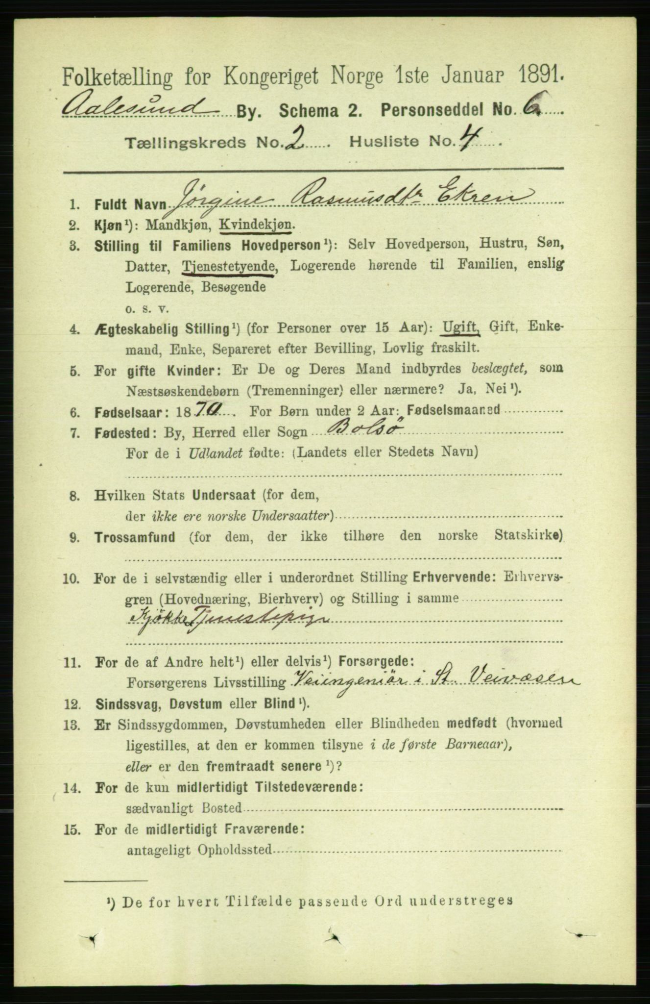 RA, 1891 census for 1501 Ålesund, 1891, p. 1769