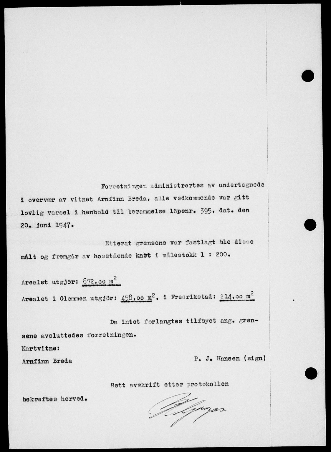 Onsøy sorenskriveri, SAO/A-10474/G/Ga/Gab/L0021: Mortgage book no. II A-21, 1947-1947, Diary no: : 2974/1947