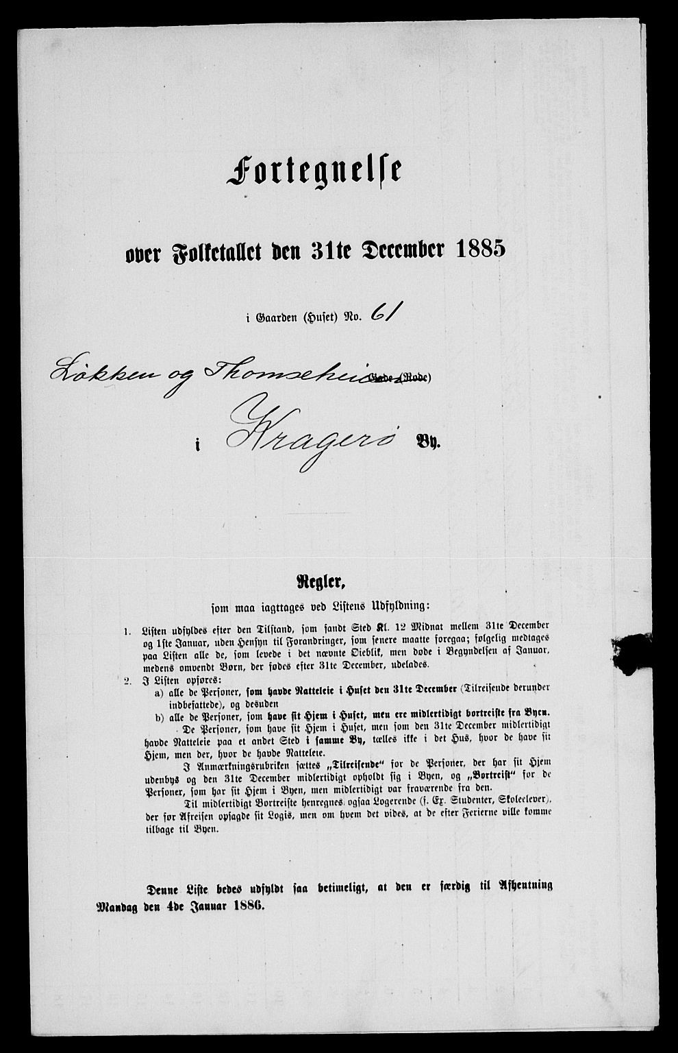 SAKO, 1885 census for 0801 Kragerø, 1885, p. 777