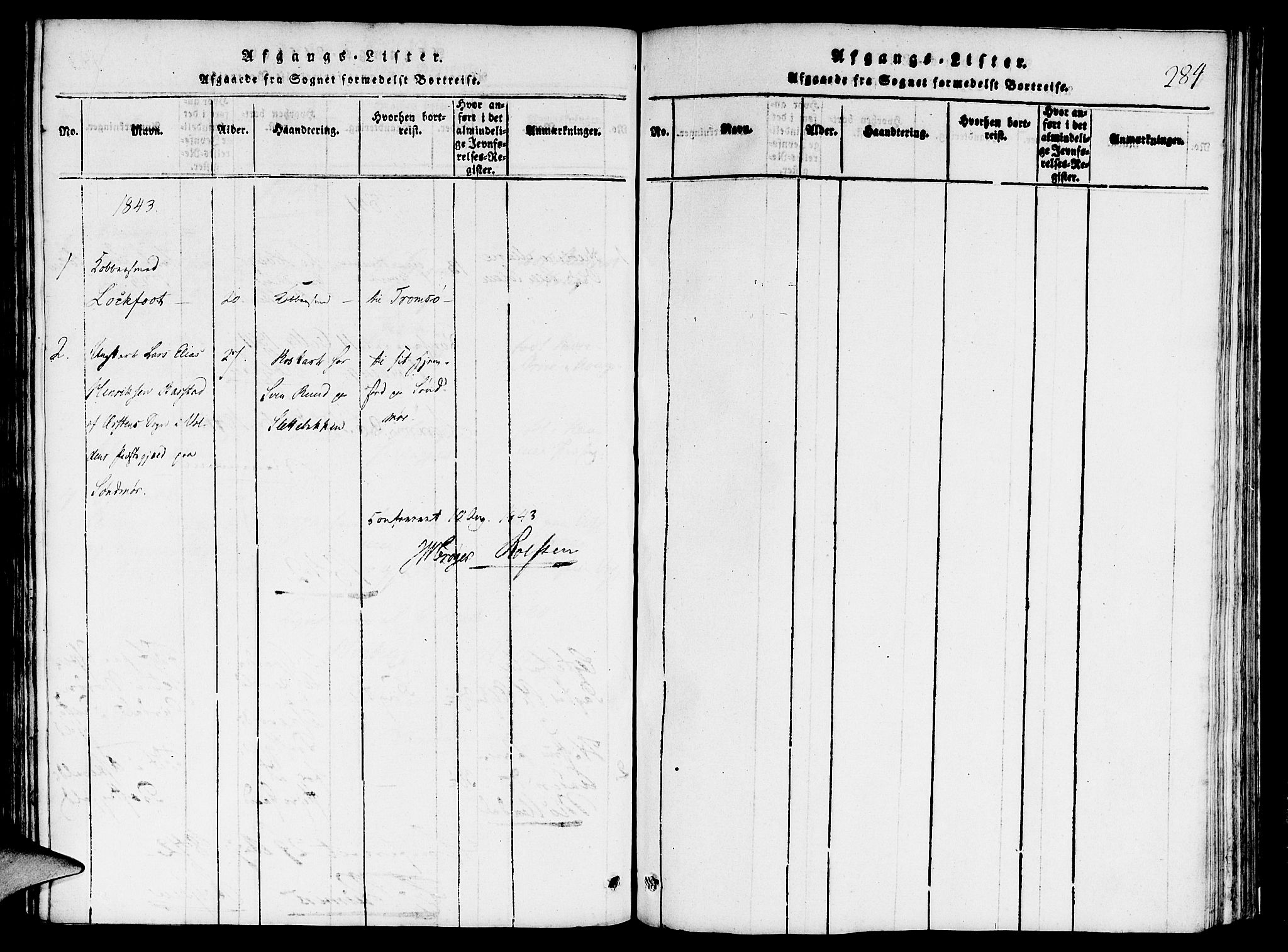 St. Jørgens hospital og Årstad sokneprestembete, AV/SAB-A-99934: Parish register (official) no. A 3, 1815-1843, p. 284