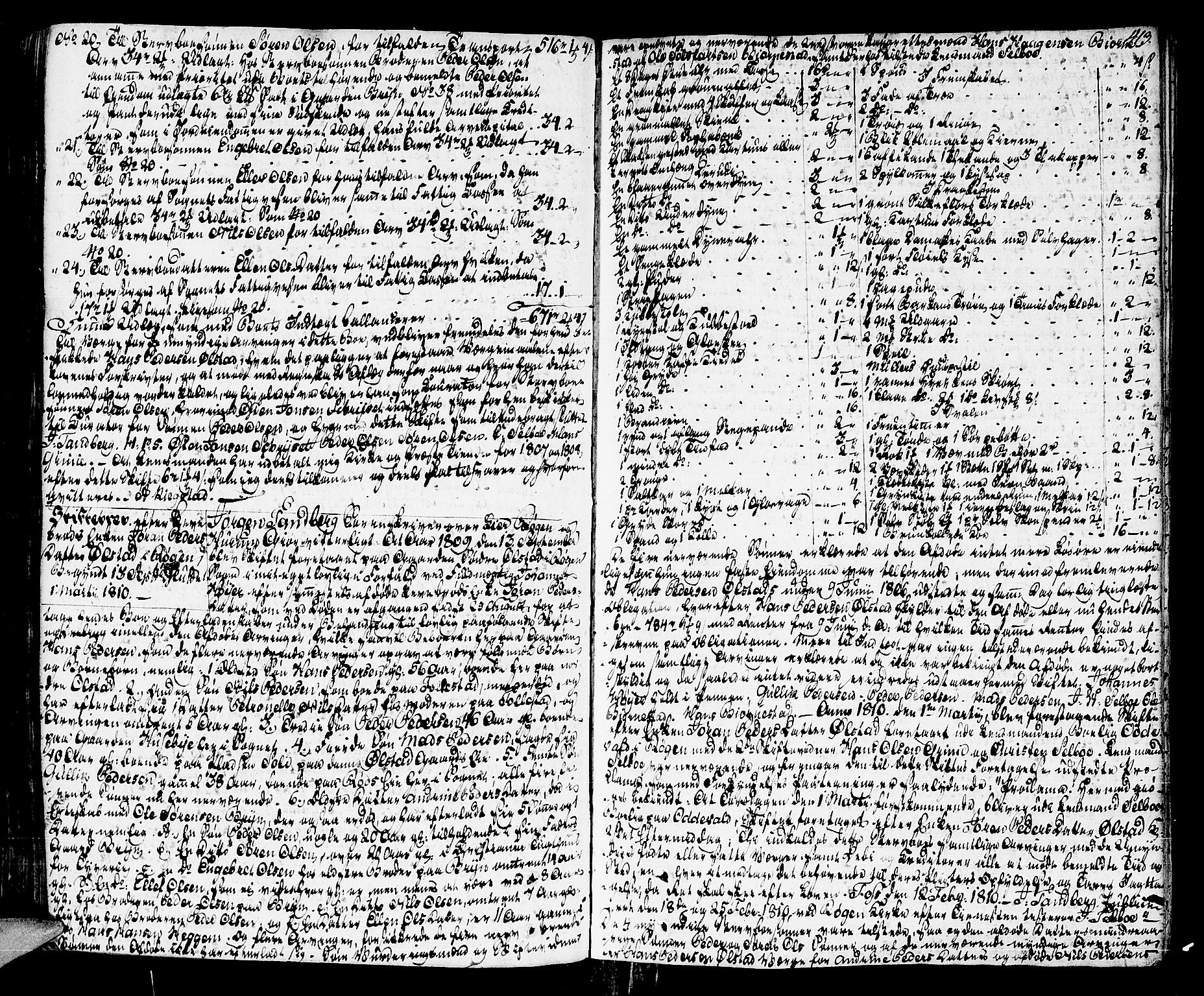 Lier, Røyken og Hurum sorenskriveri, AV/SAKO-A-89/H/Hc/L0009: Skifteprotokoll, 1805-1813, p. 412b-413a