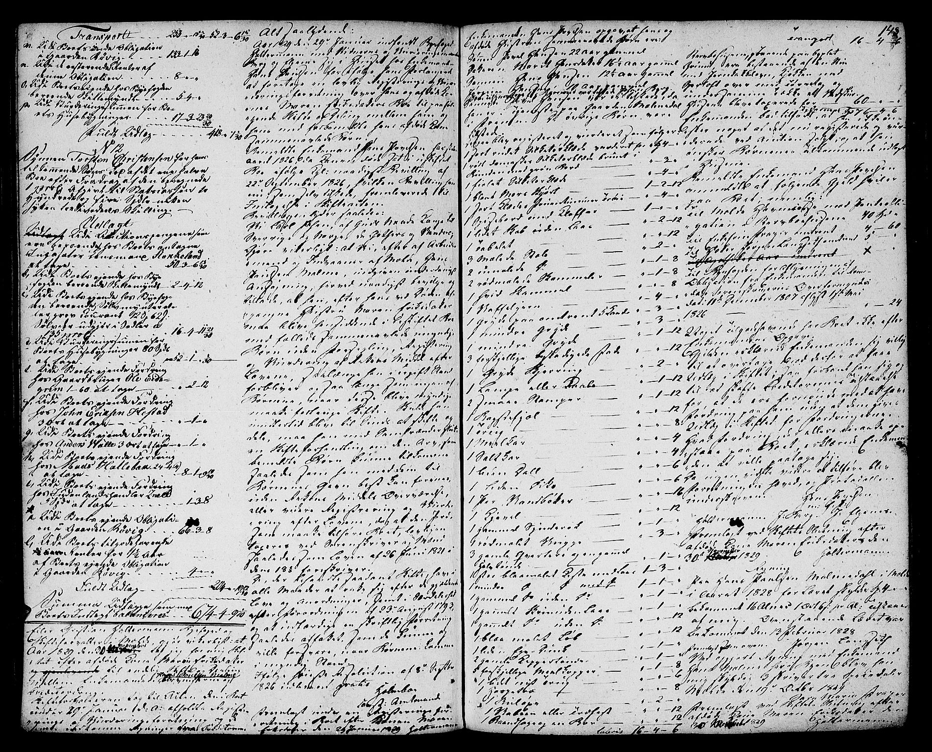 Molde byfogd, AV/SAT-A-0025/3/3Aa/L0005: Skifteprotokoll, 1822-1841, p. 147b-148a